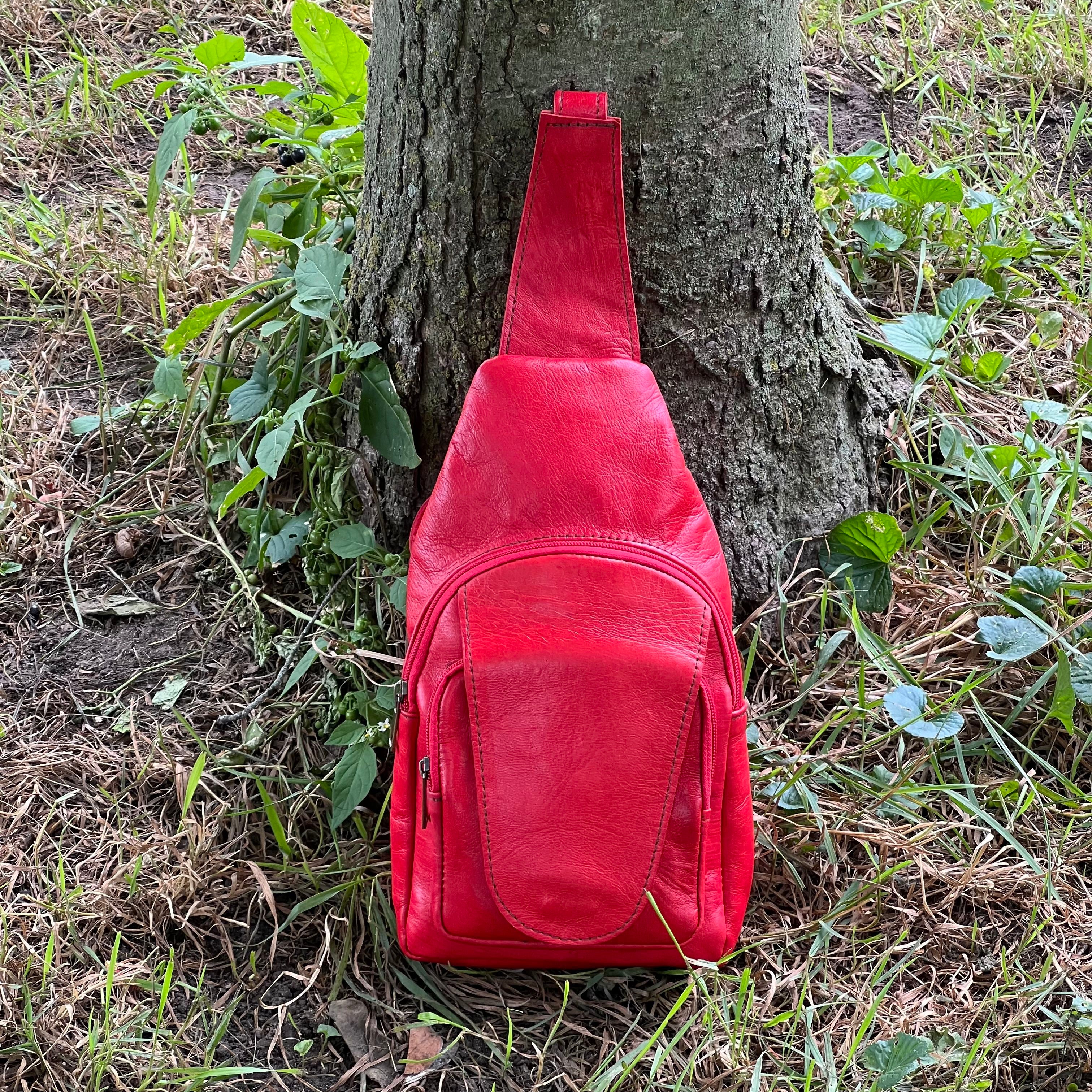 Parker Leather Sling Crossbody Bag