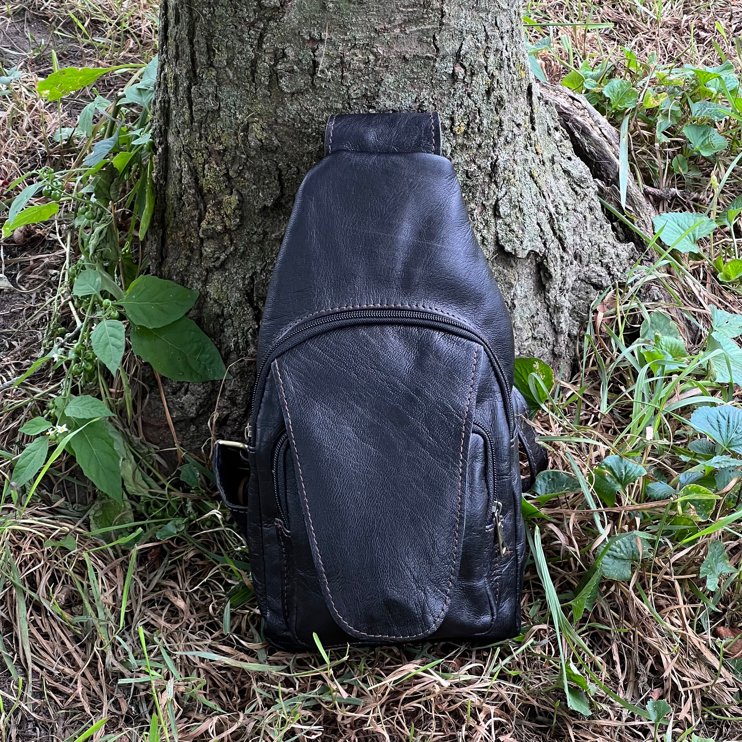 Parker Leather Sling Crossbody Bag