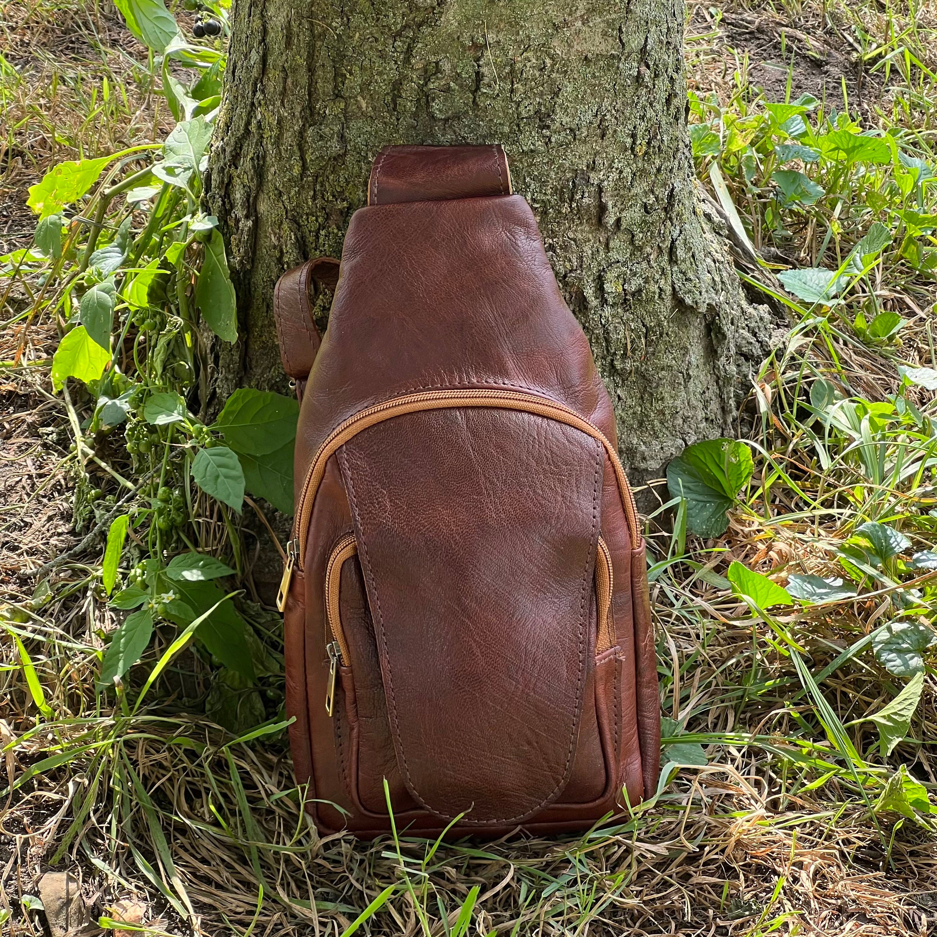 Parker Leather Sling Crossbody Bag