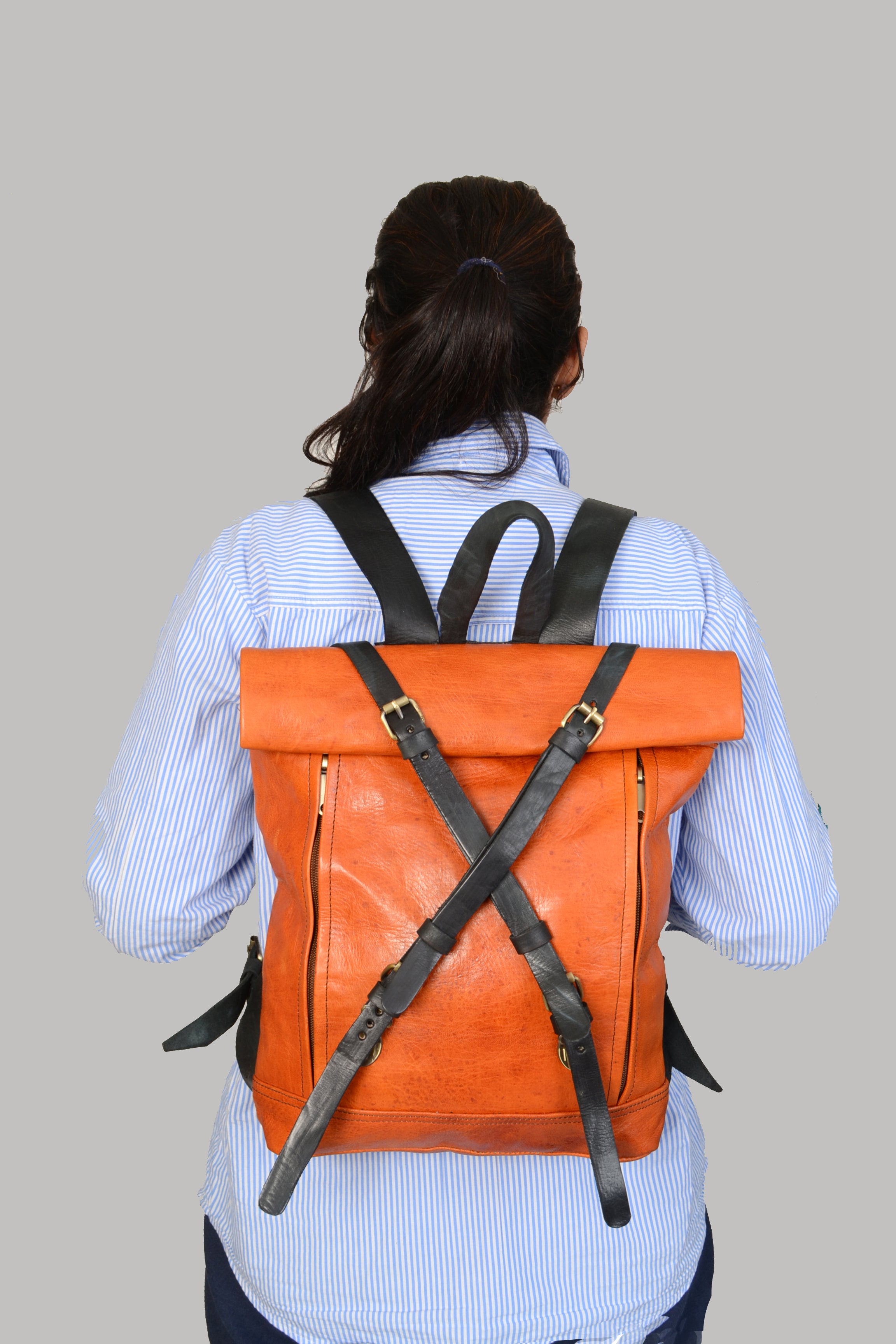 Grec Leather Backpack