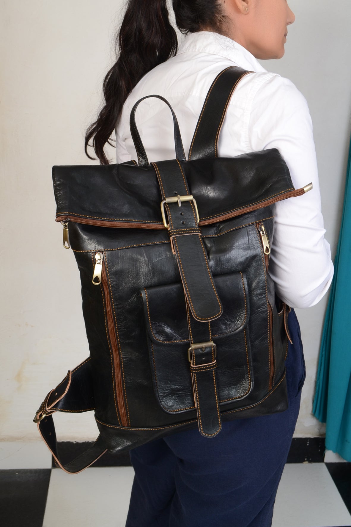 Alex Leather Backpack