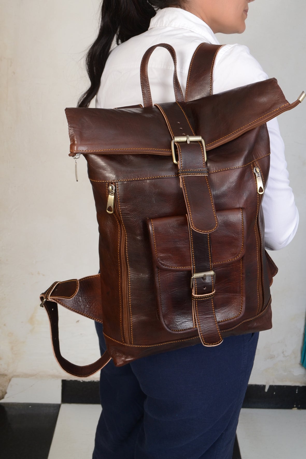 Alex Leather Backpack
