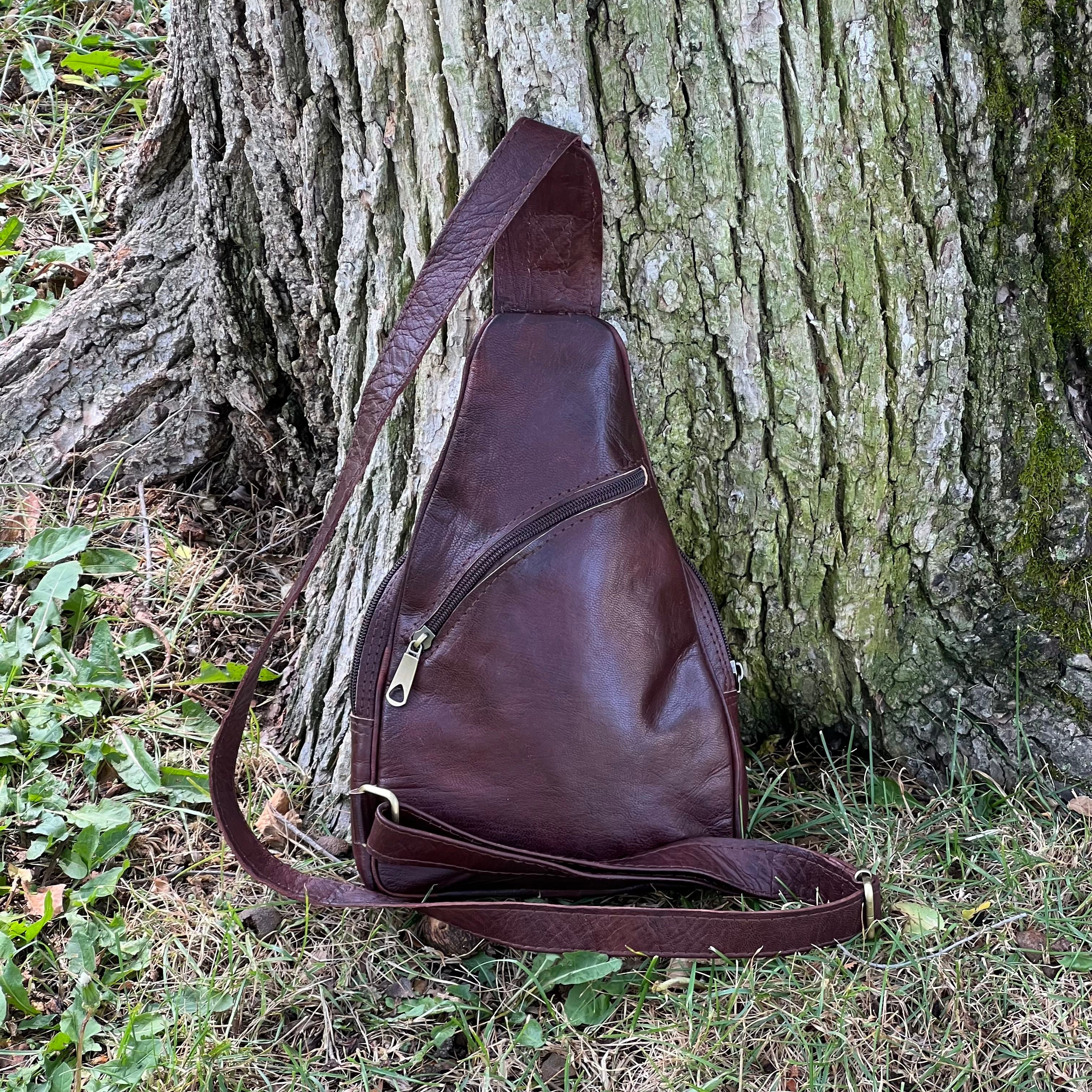 Theo Leather Sling Crossbody Bag
