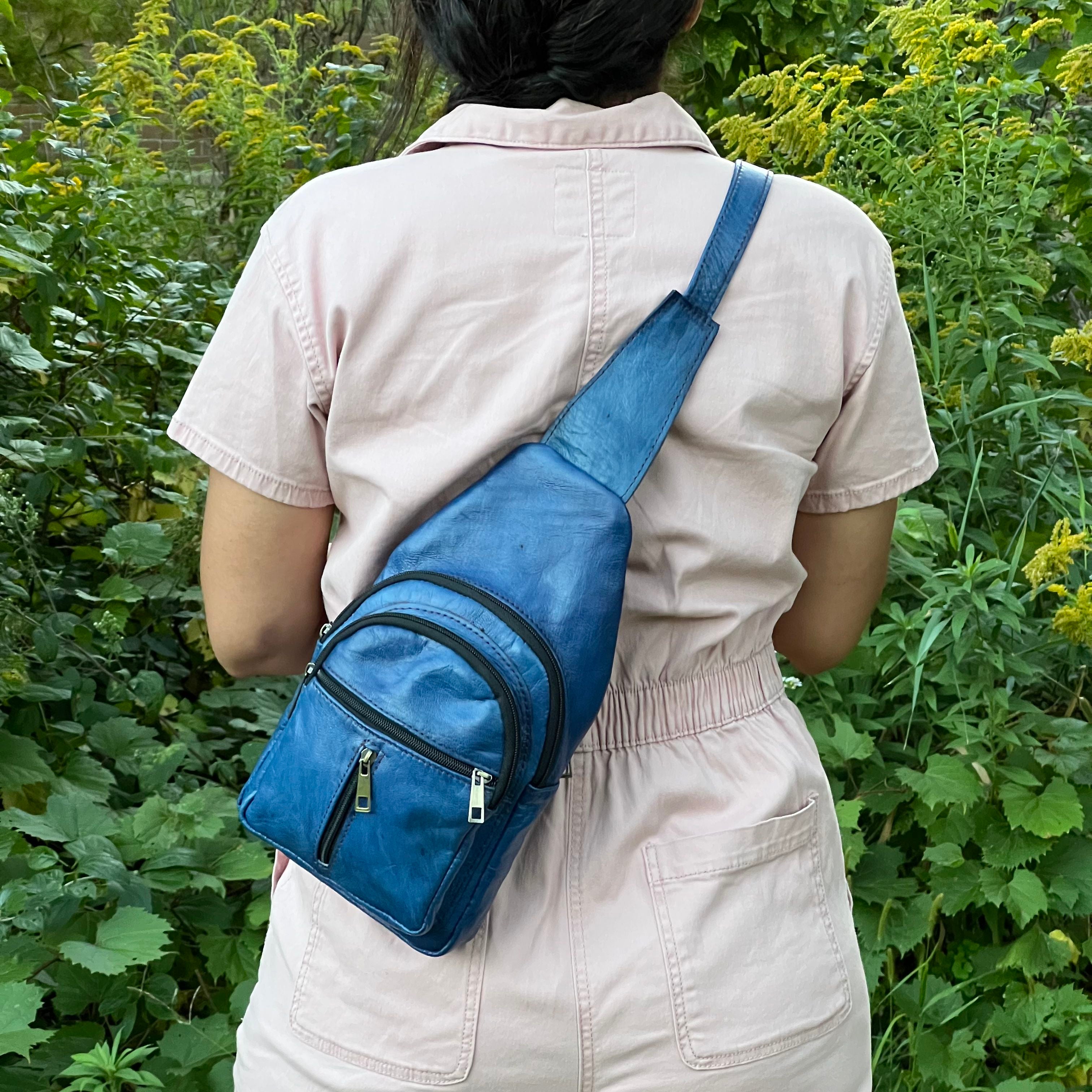 Alexis Leather Sling Crossbody Bag