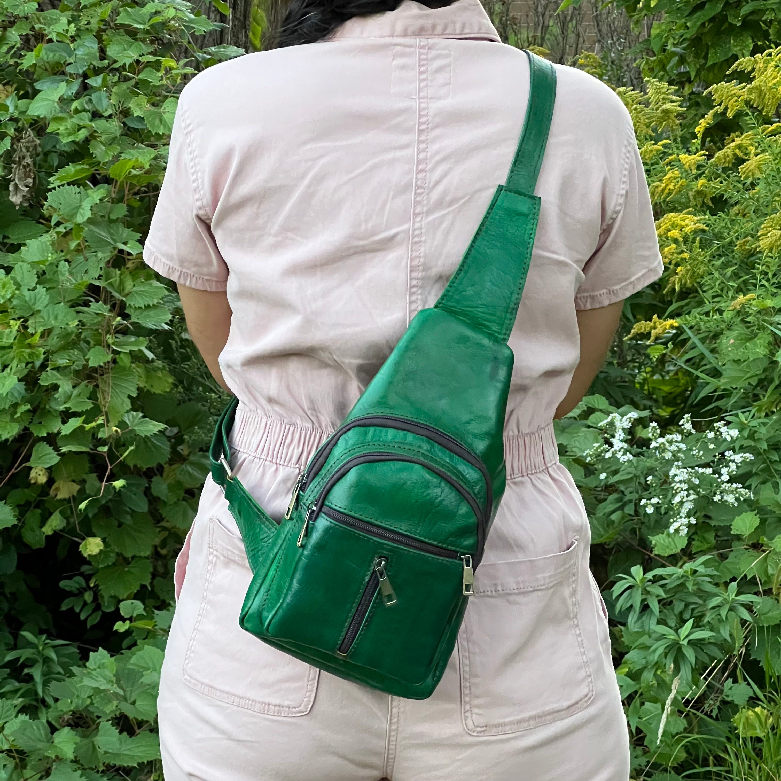 Alexis Leather Sling Crossbody Bag