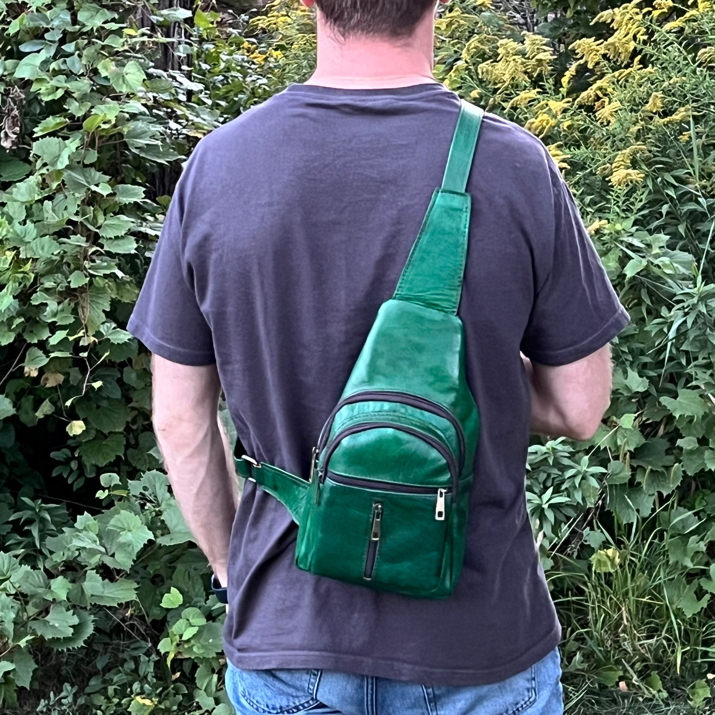 Alexis Leather Sling Crossbody Bag