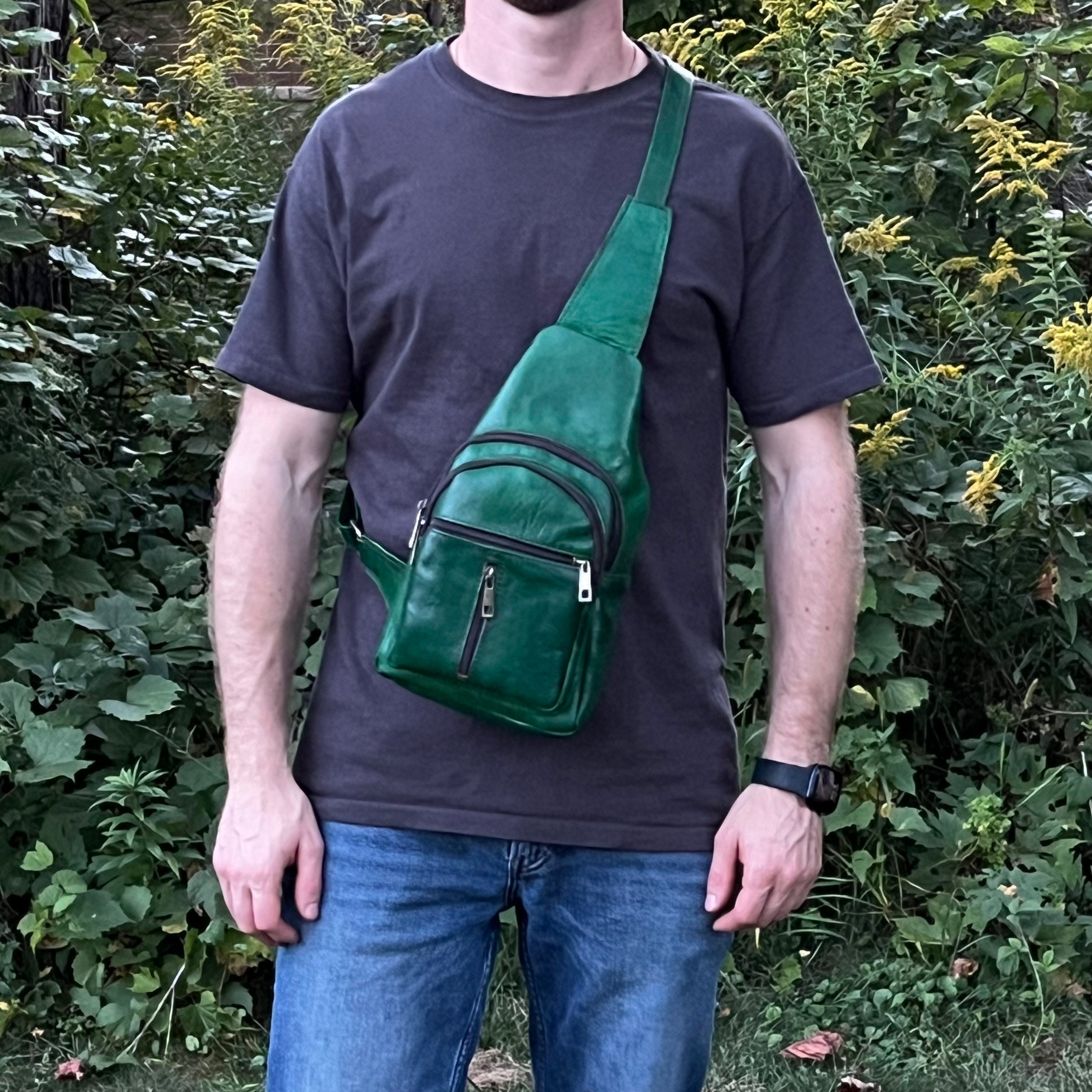 Alexis Leather Sling Crossbody Bag