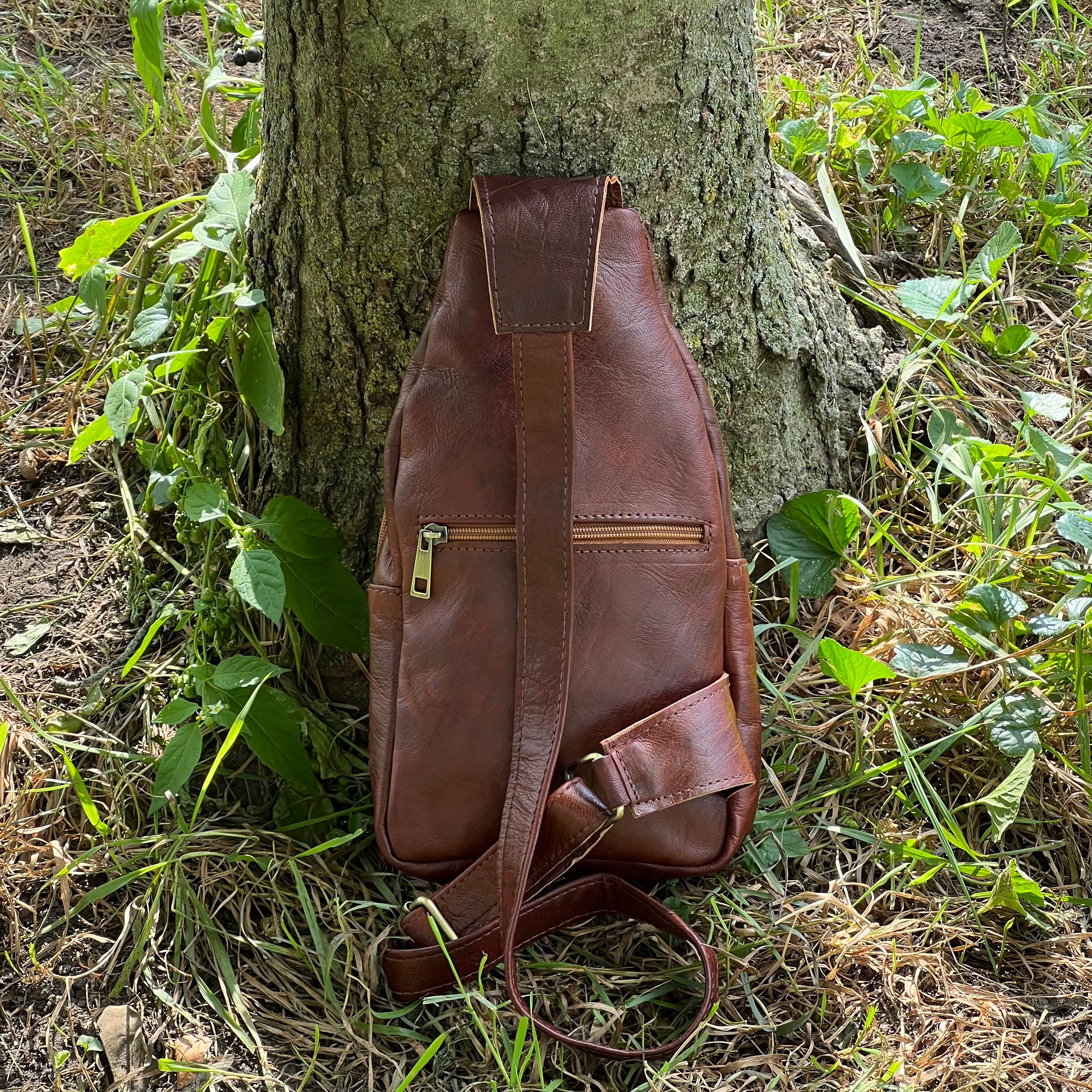 Parker Leather Sling Crossbody Bag