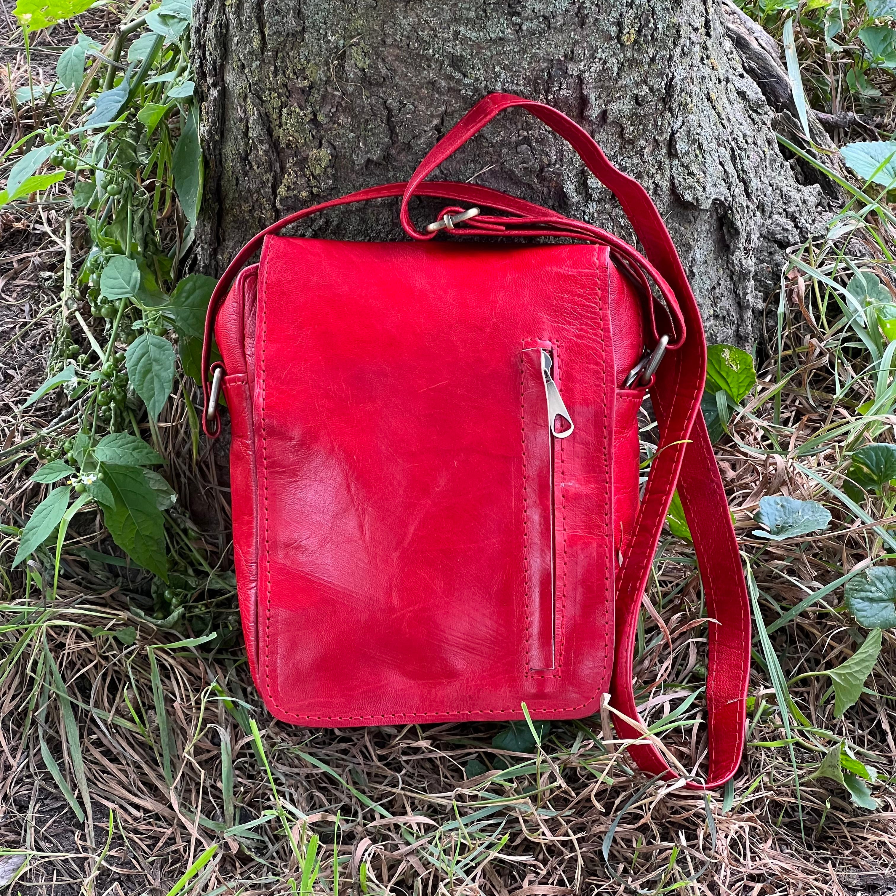 Rene Leather Crossbody Bag