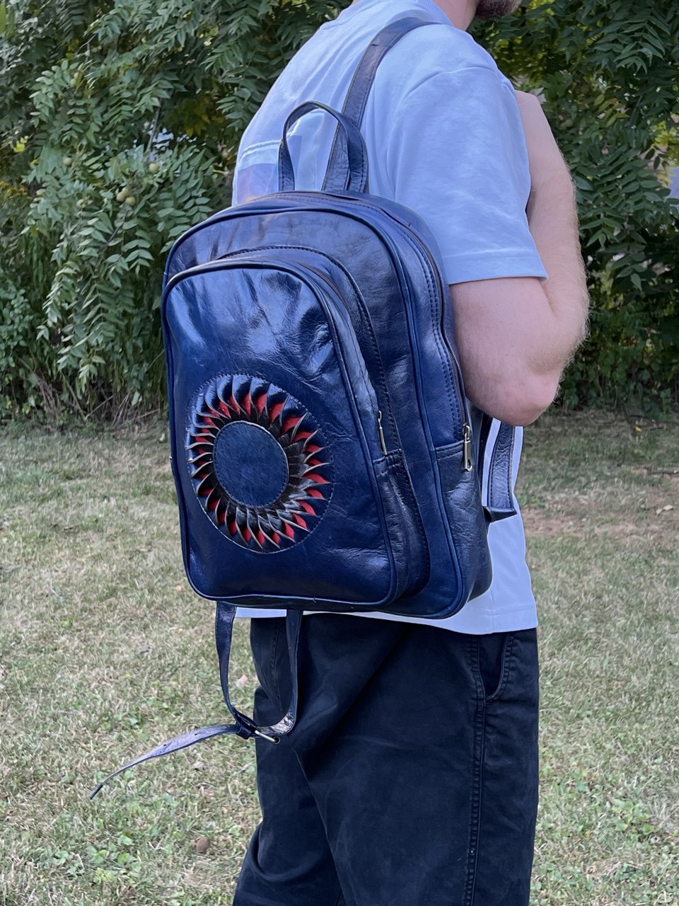 Riley Leather Backpack