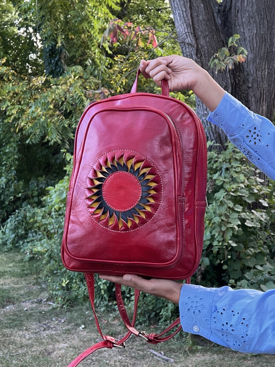 Riley Leather Backpack