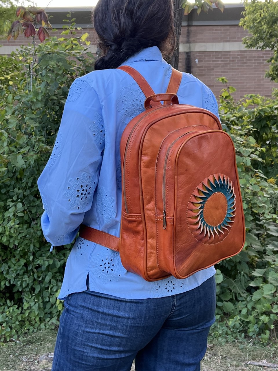 Riley Leather Backpack