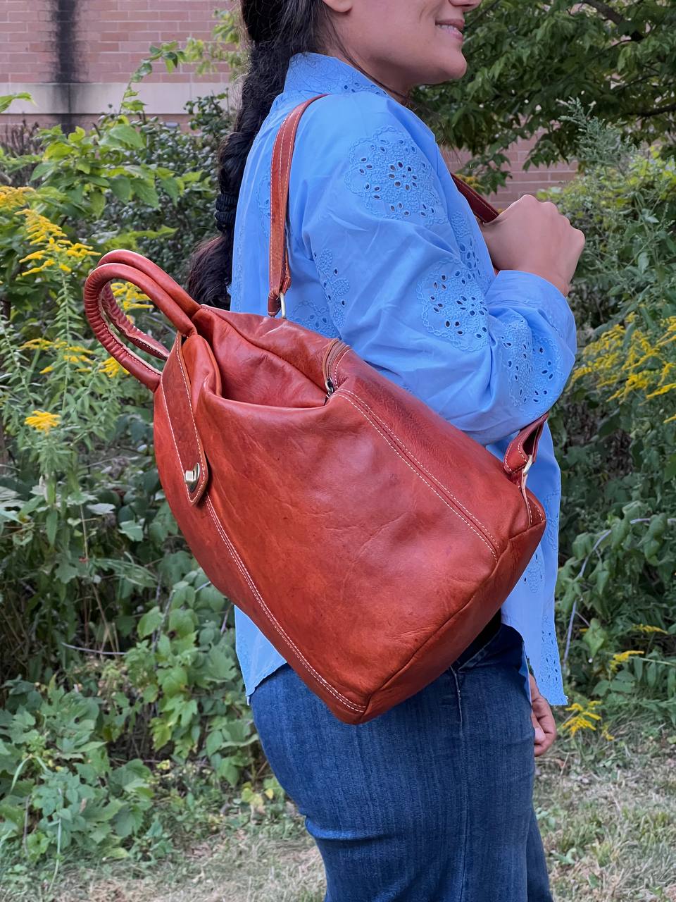 Avery Leather Backpack