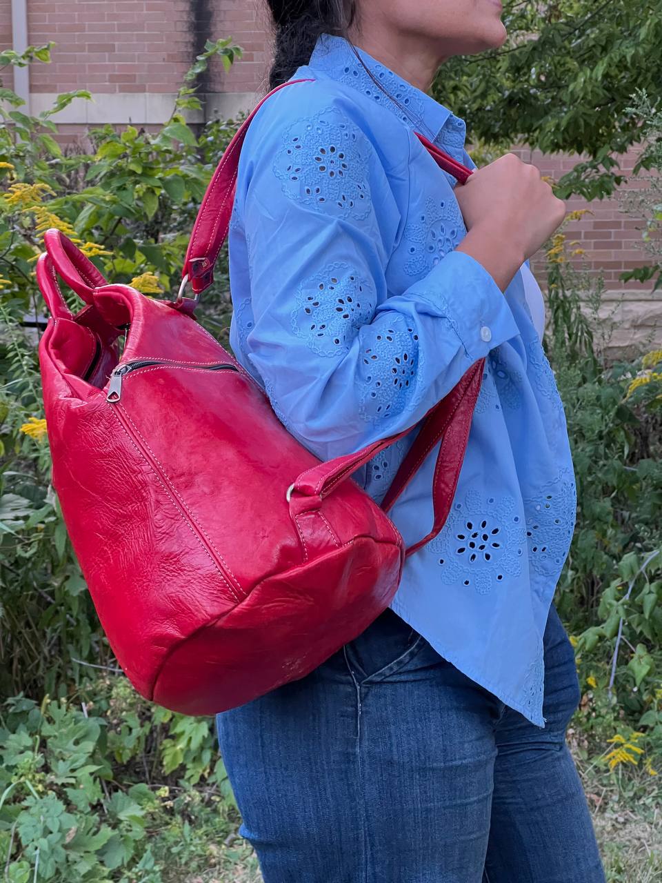 Avery Leather Backpack