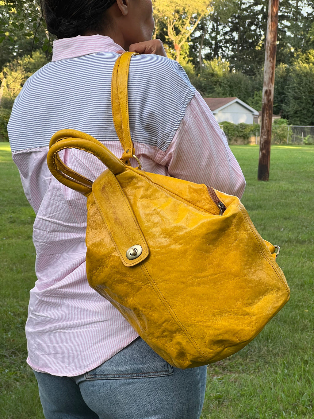 Avery Leather Backpack