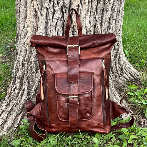 Avery Leather Backpack – ZoeyMuzeLeather