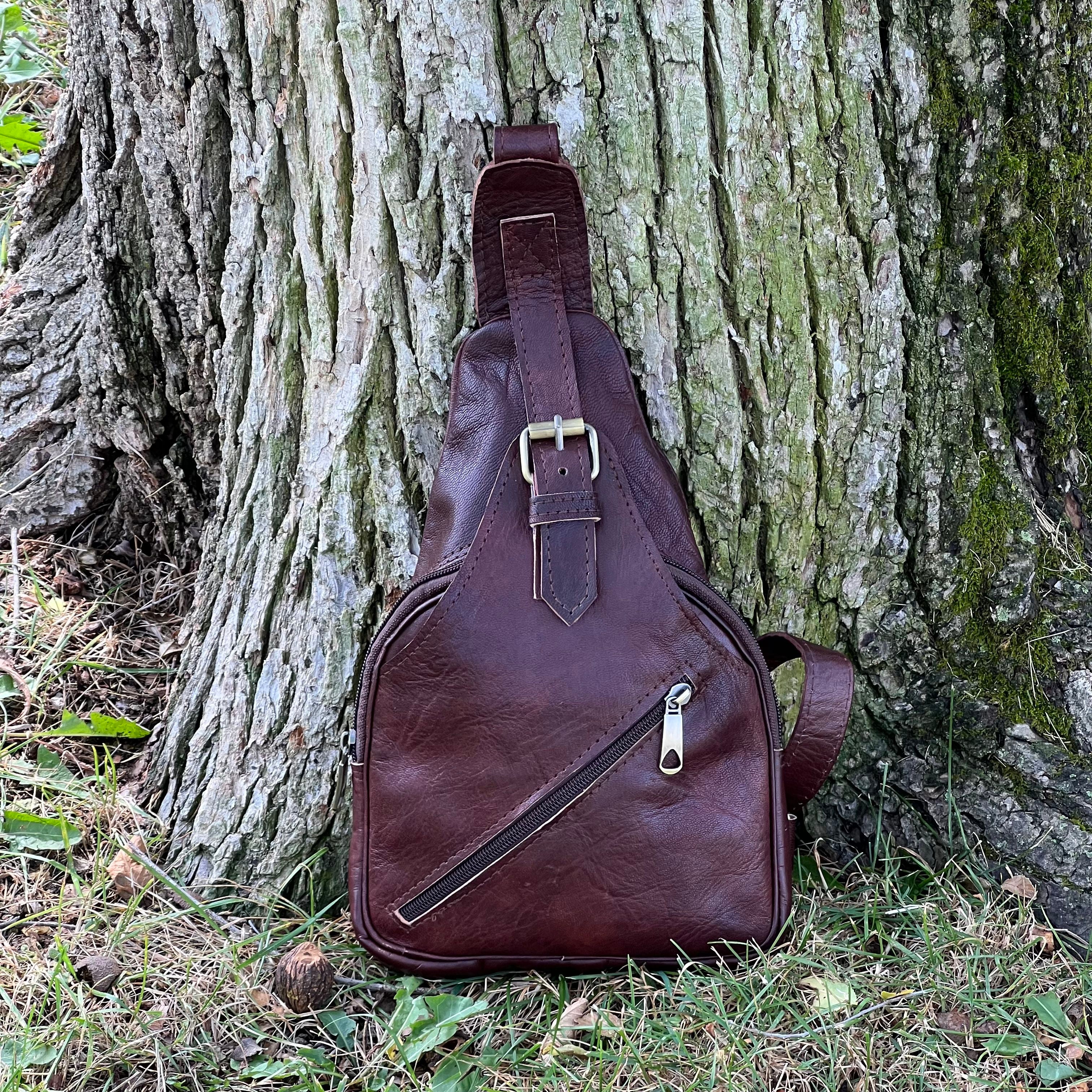 Theo Leather Sling Crossbody Bag