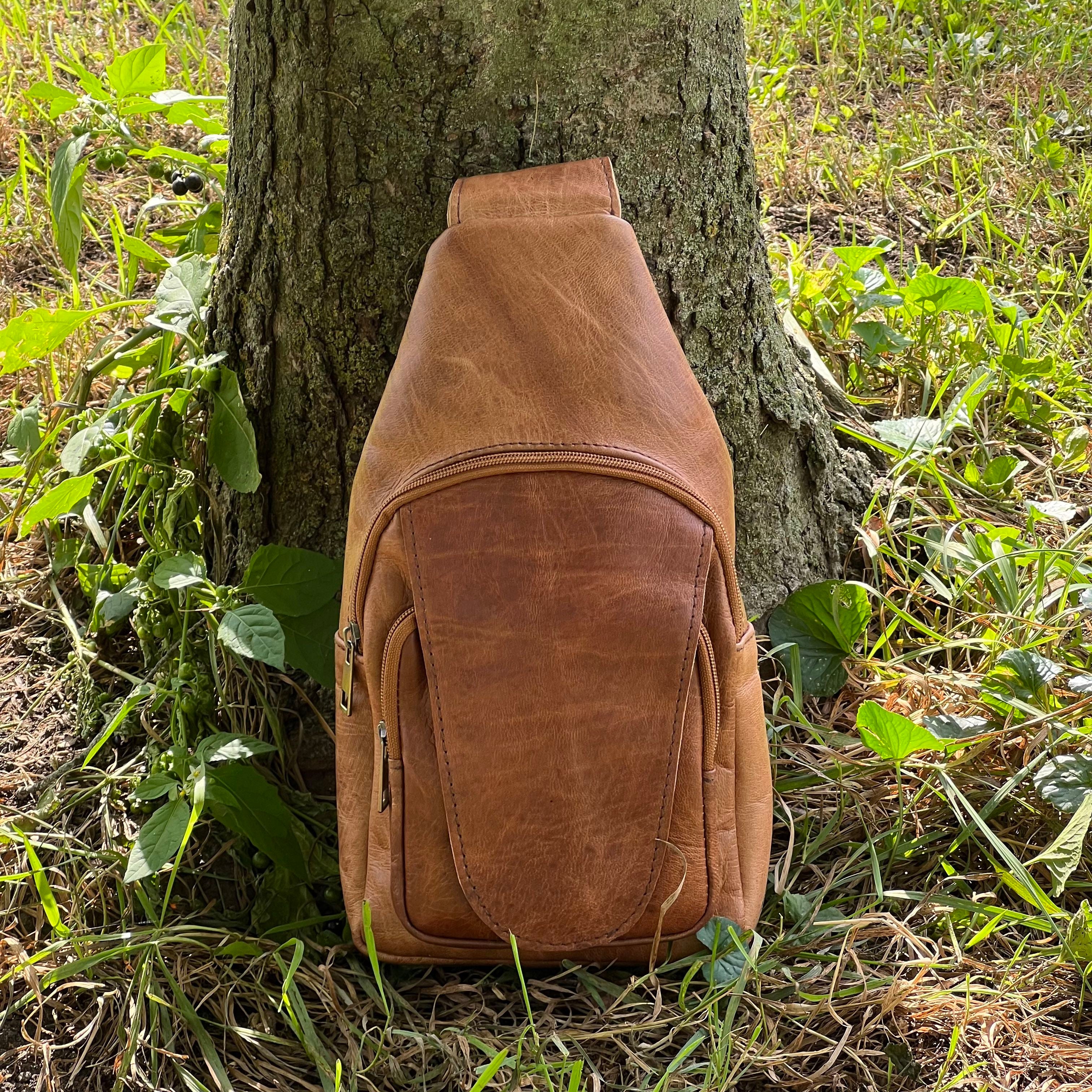 Parker Leather Sling Crossbody Bag