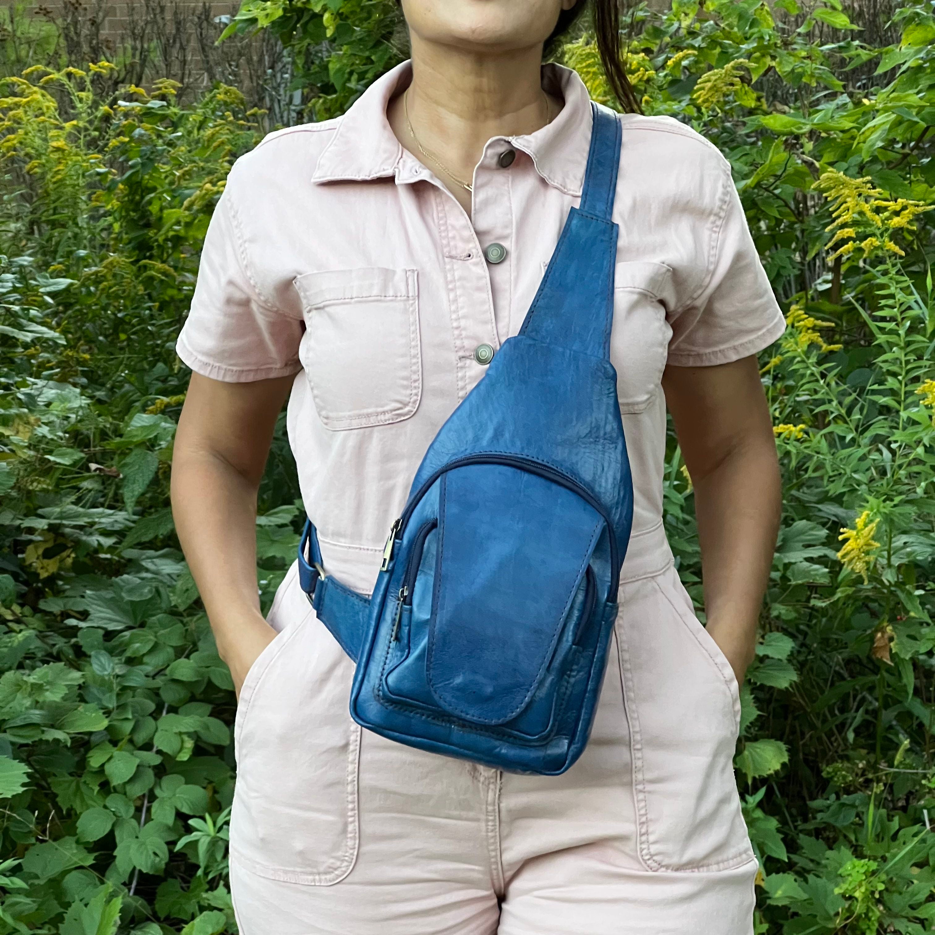 Parker Leather Sling Crossbody Bag