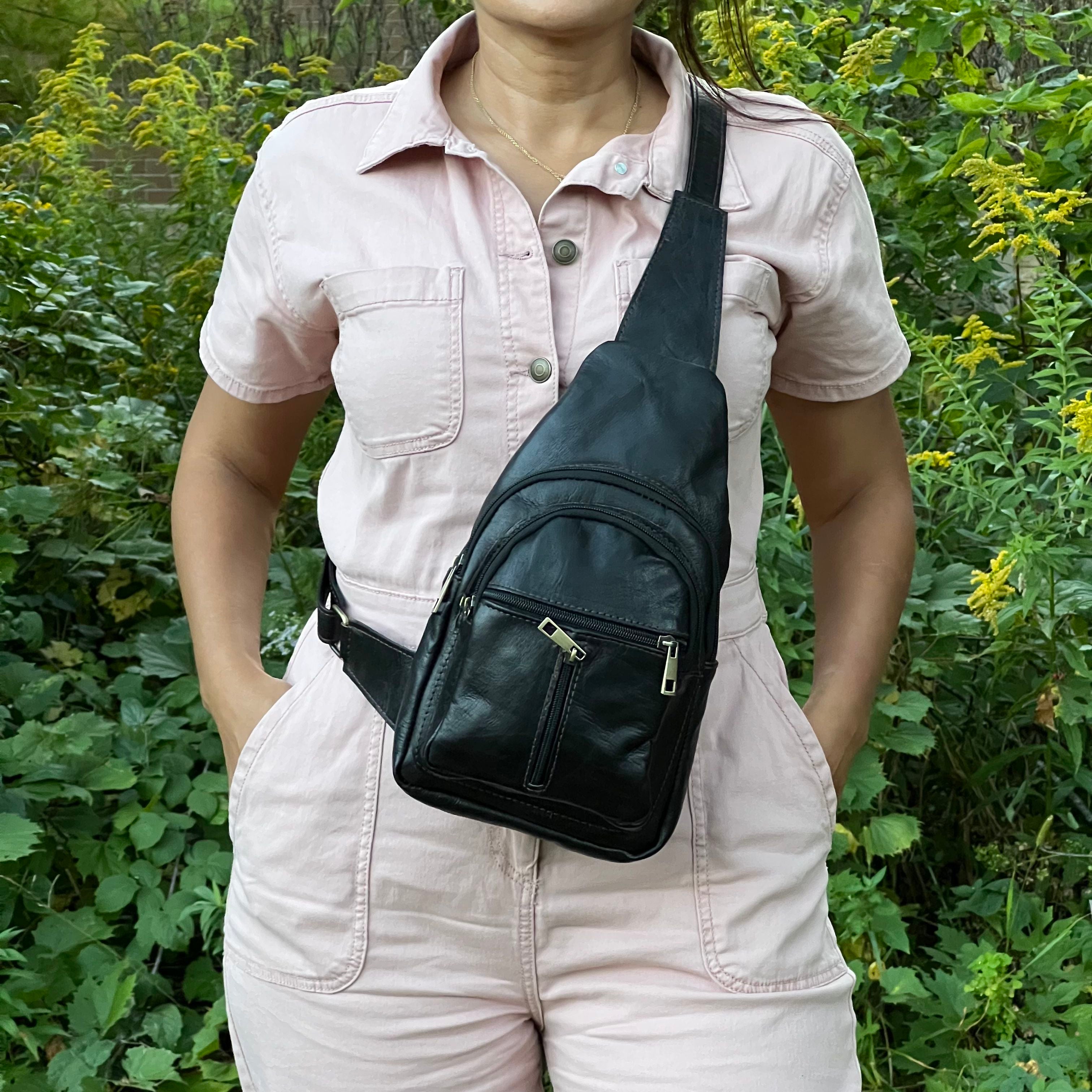 Alexis Leather Sling Crossbody Bag