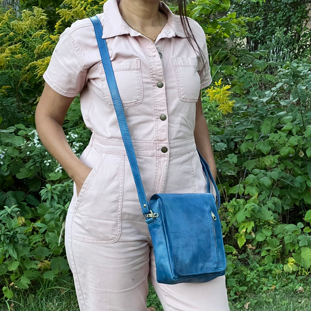 Rene Leather Crossbody Bag