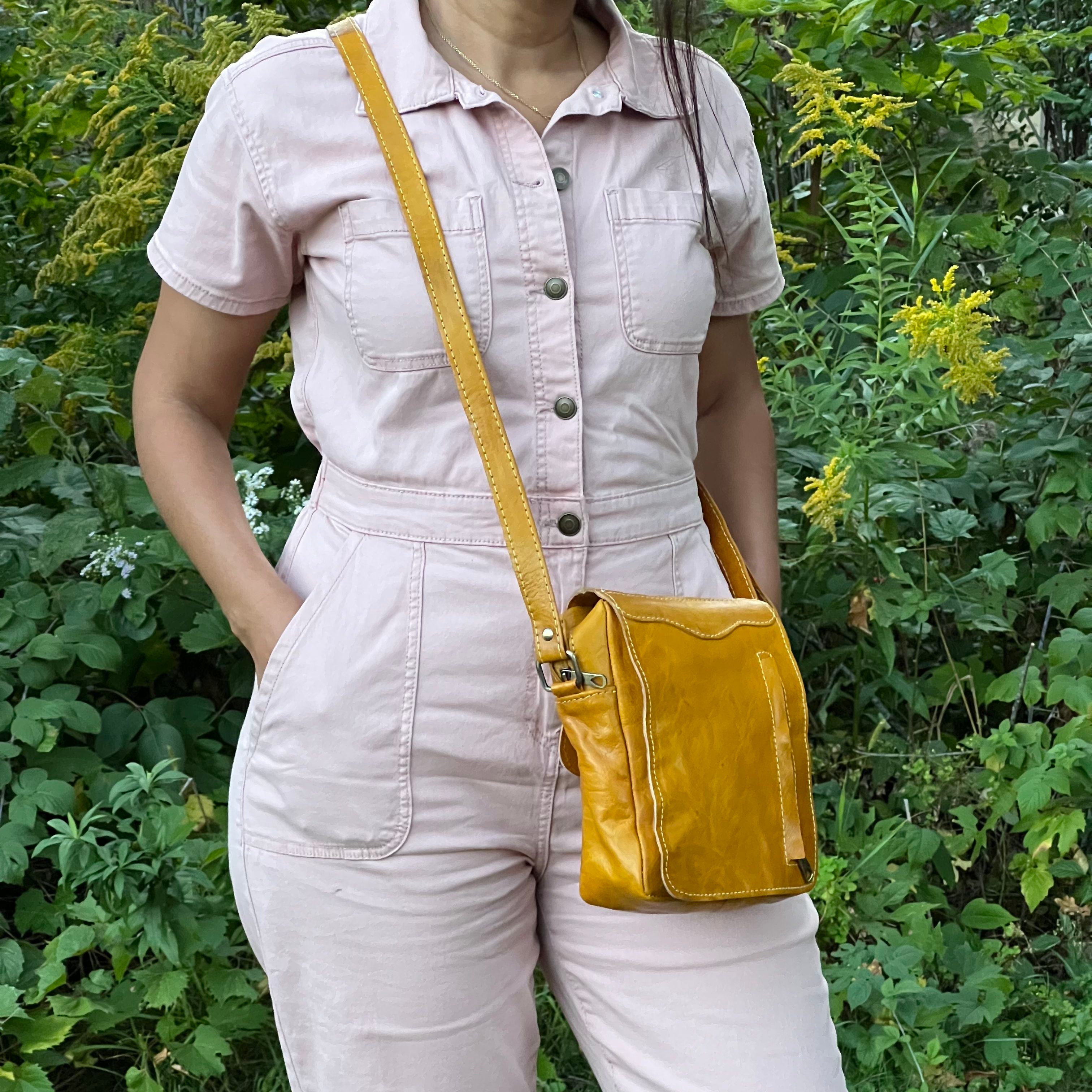 Rene Leather Crossbody Bag