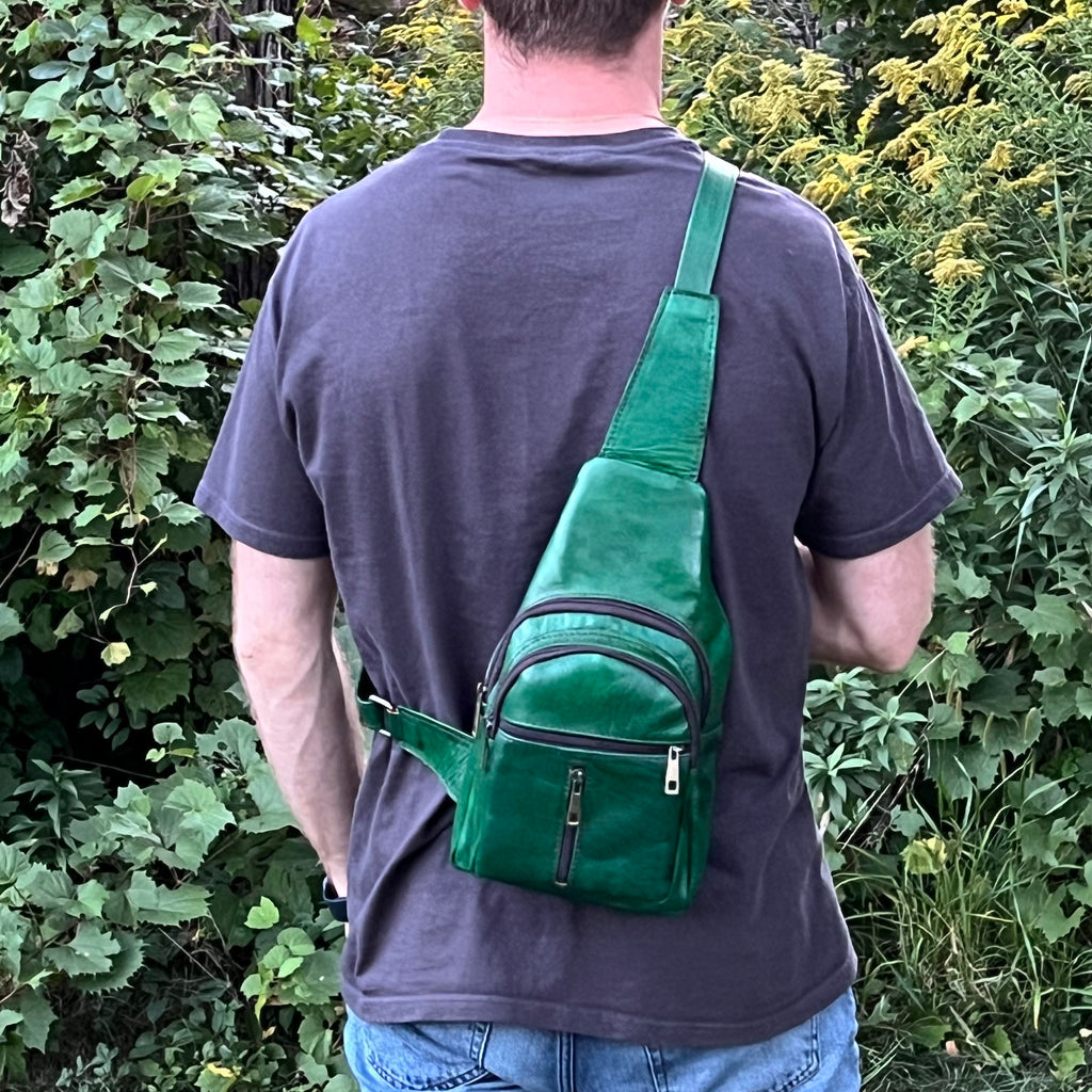 Alexis Leather Sling Crossbody Bag