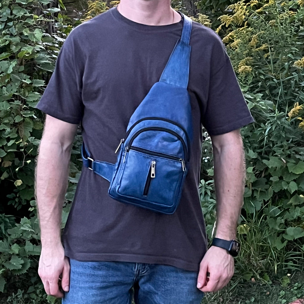 Alexis Leather Sling Crossbody Bag