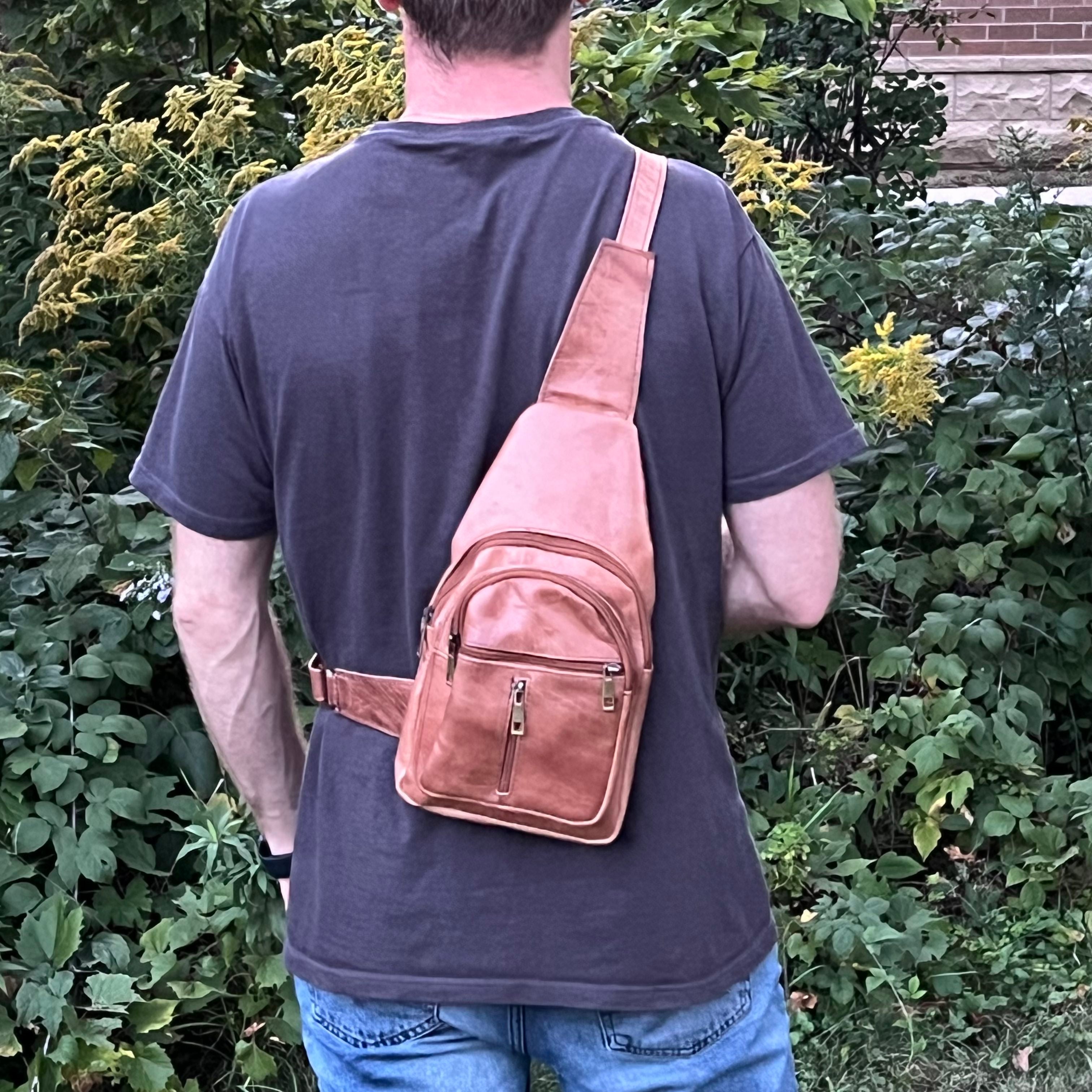 Alexis Leather Sling Crossbody Bag