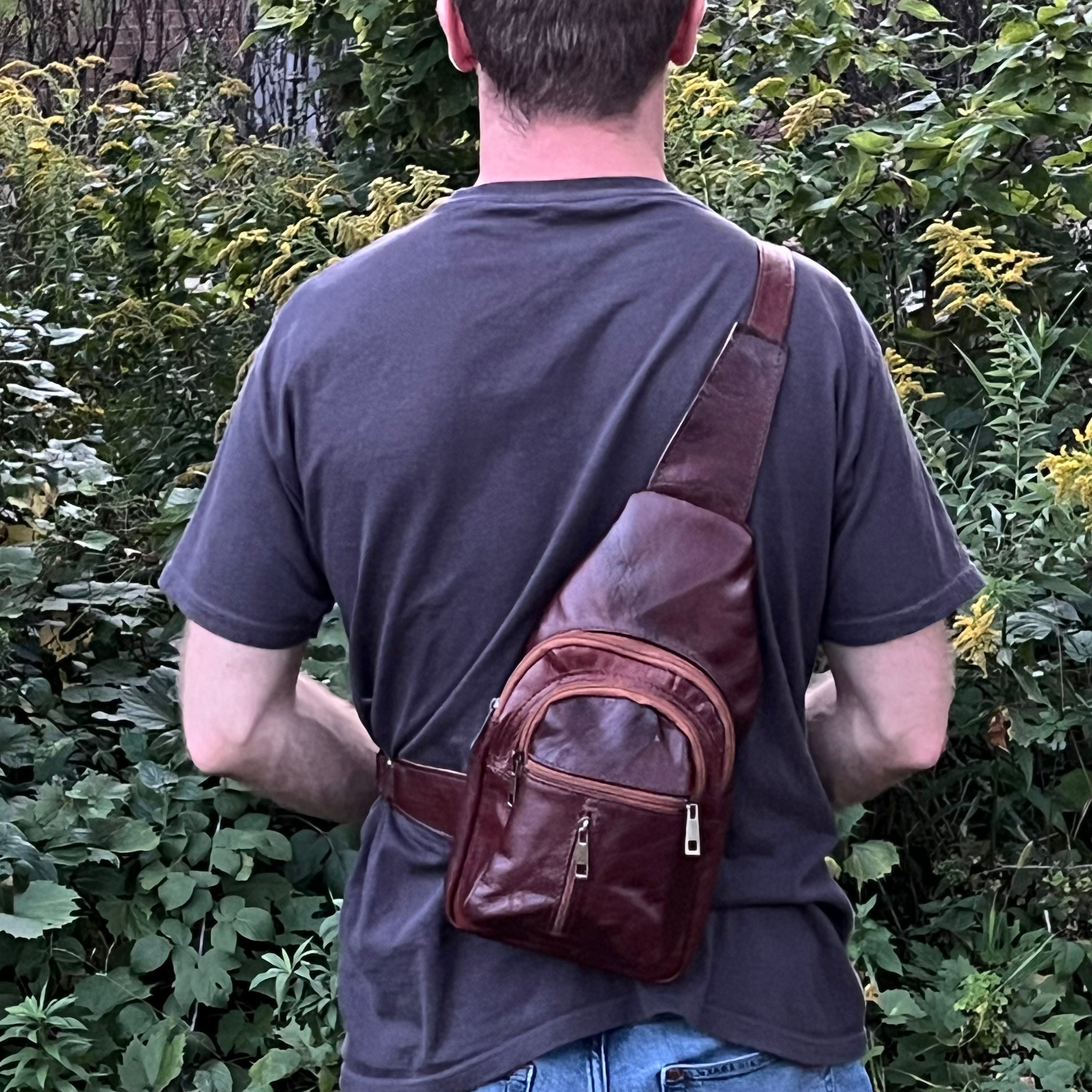 Alexis Leather Sling Crossbody Bag