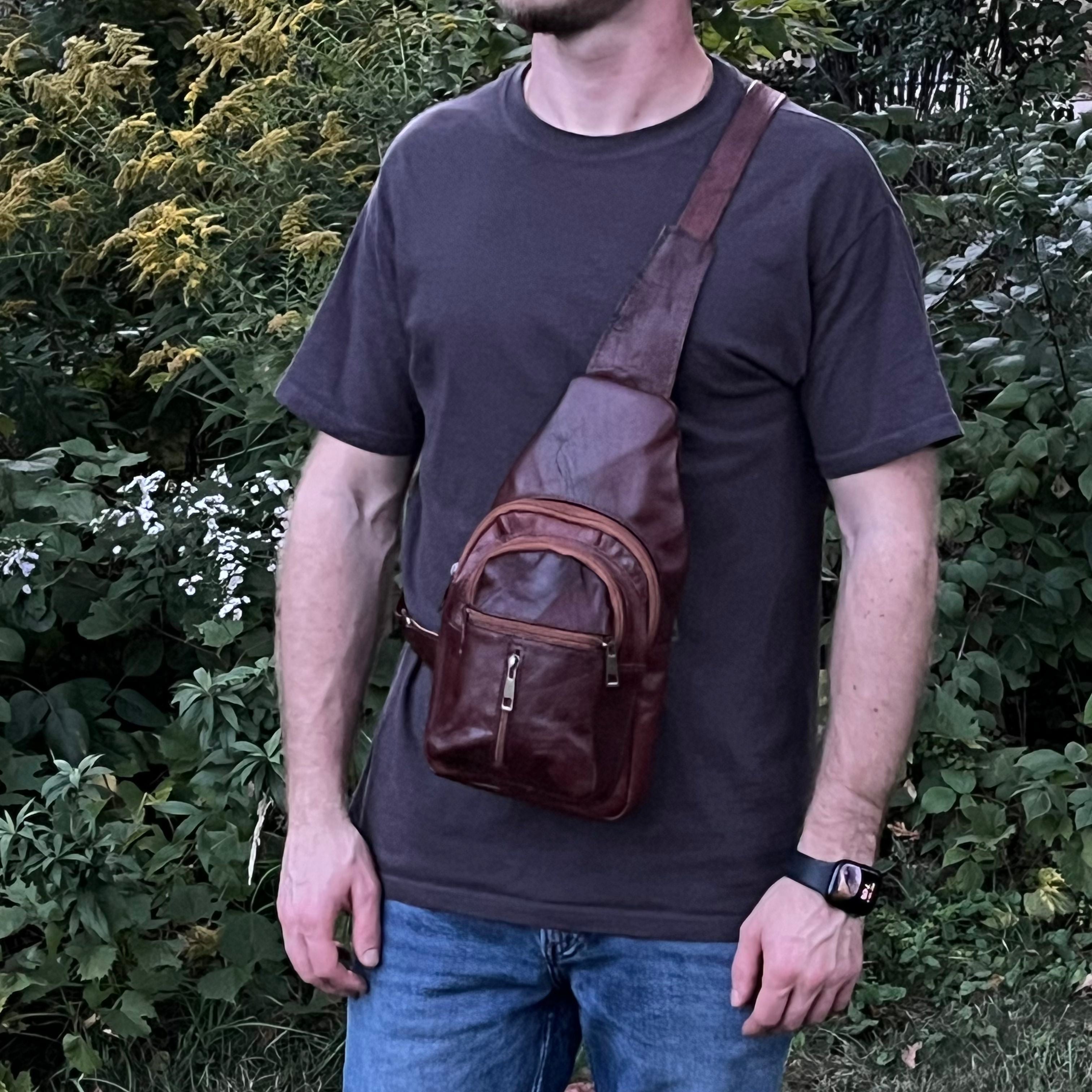 Alexis Leather Sling Crossbody Bag