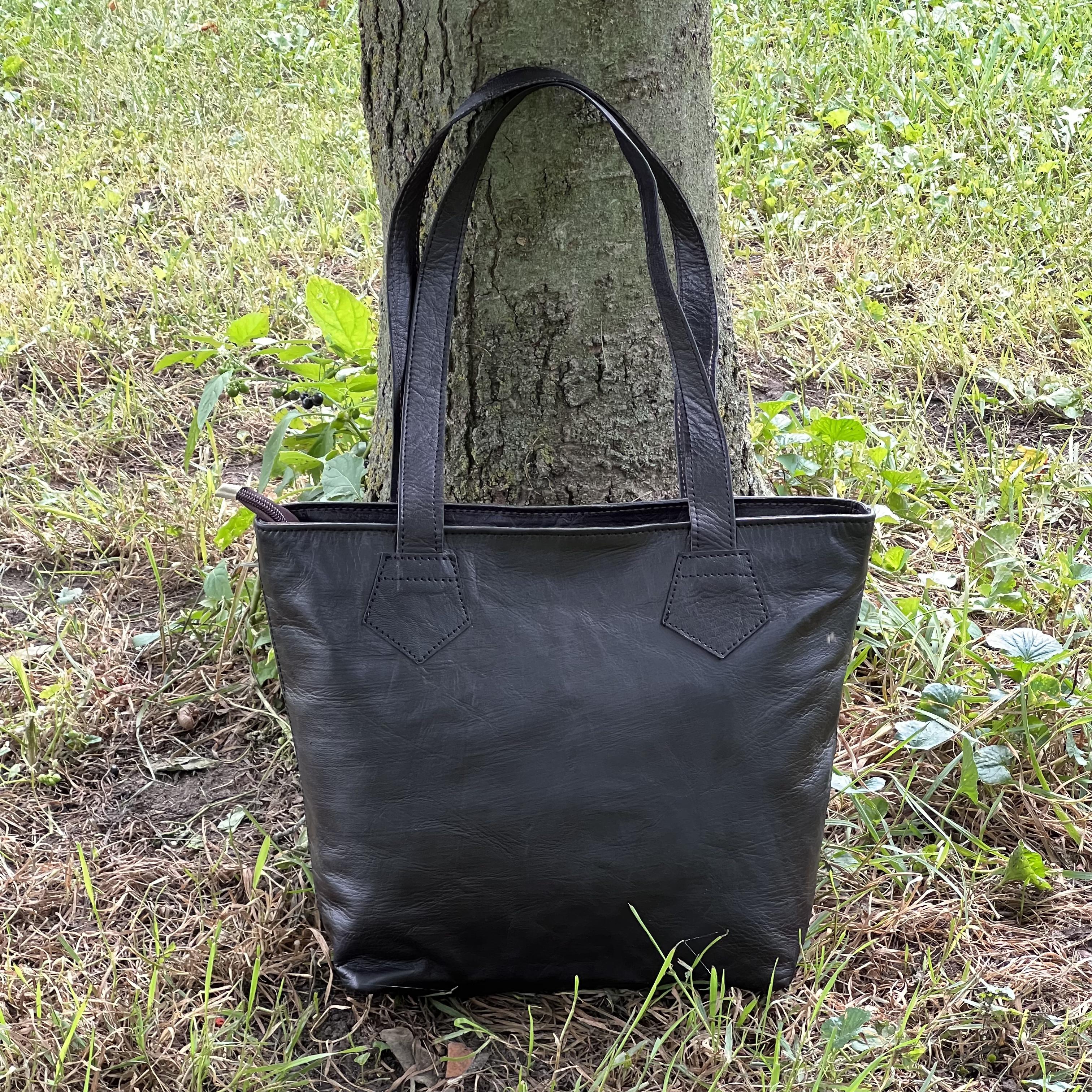 Olivia Leather Tote Bag