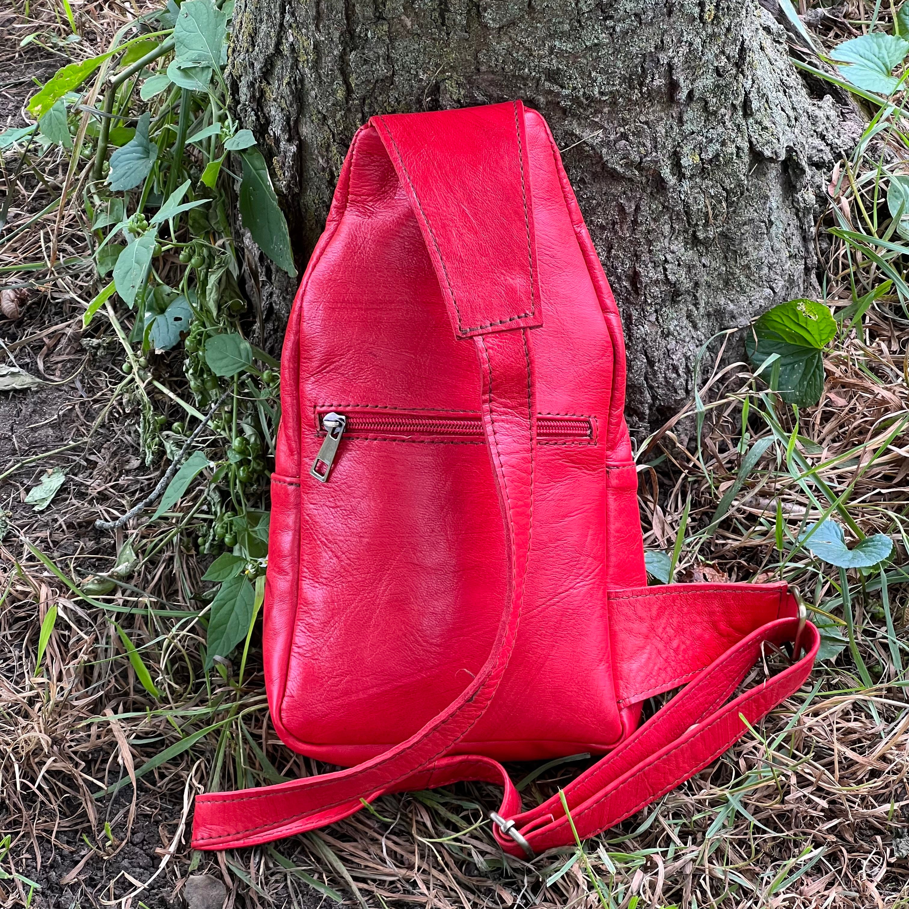 Parker Leather Sling Crossbody Bag