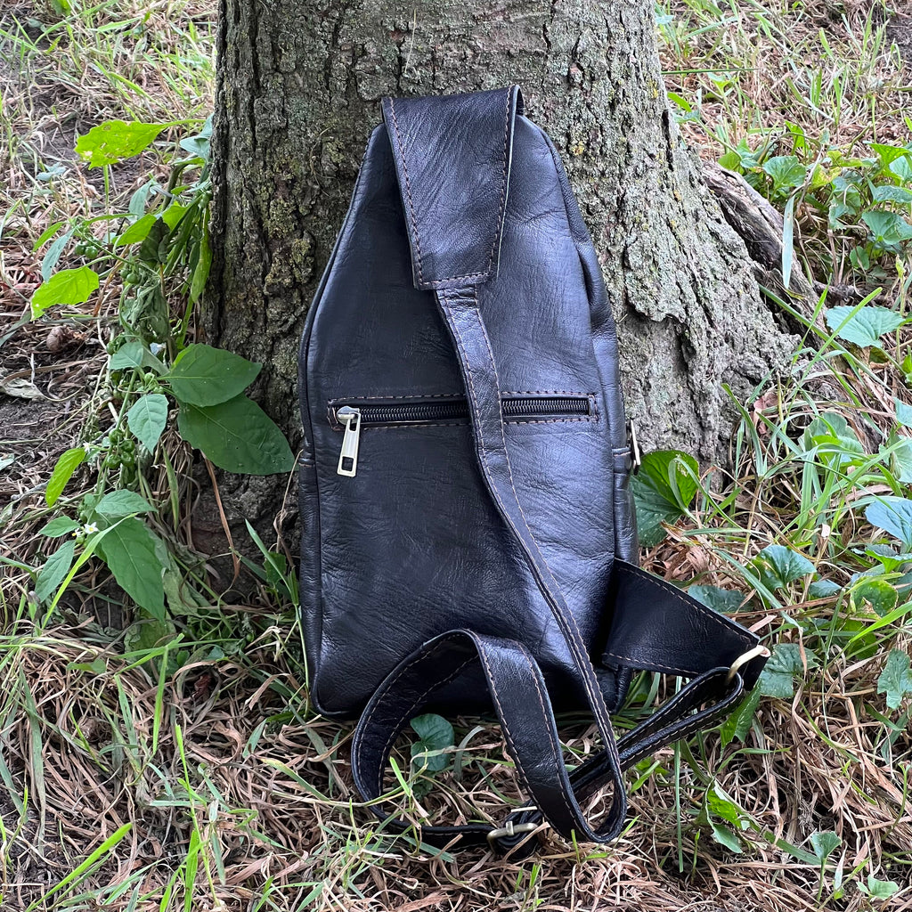 Parker Leather Sling Crossbody Bag