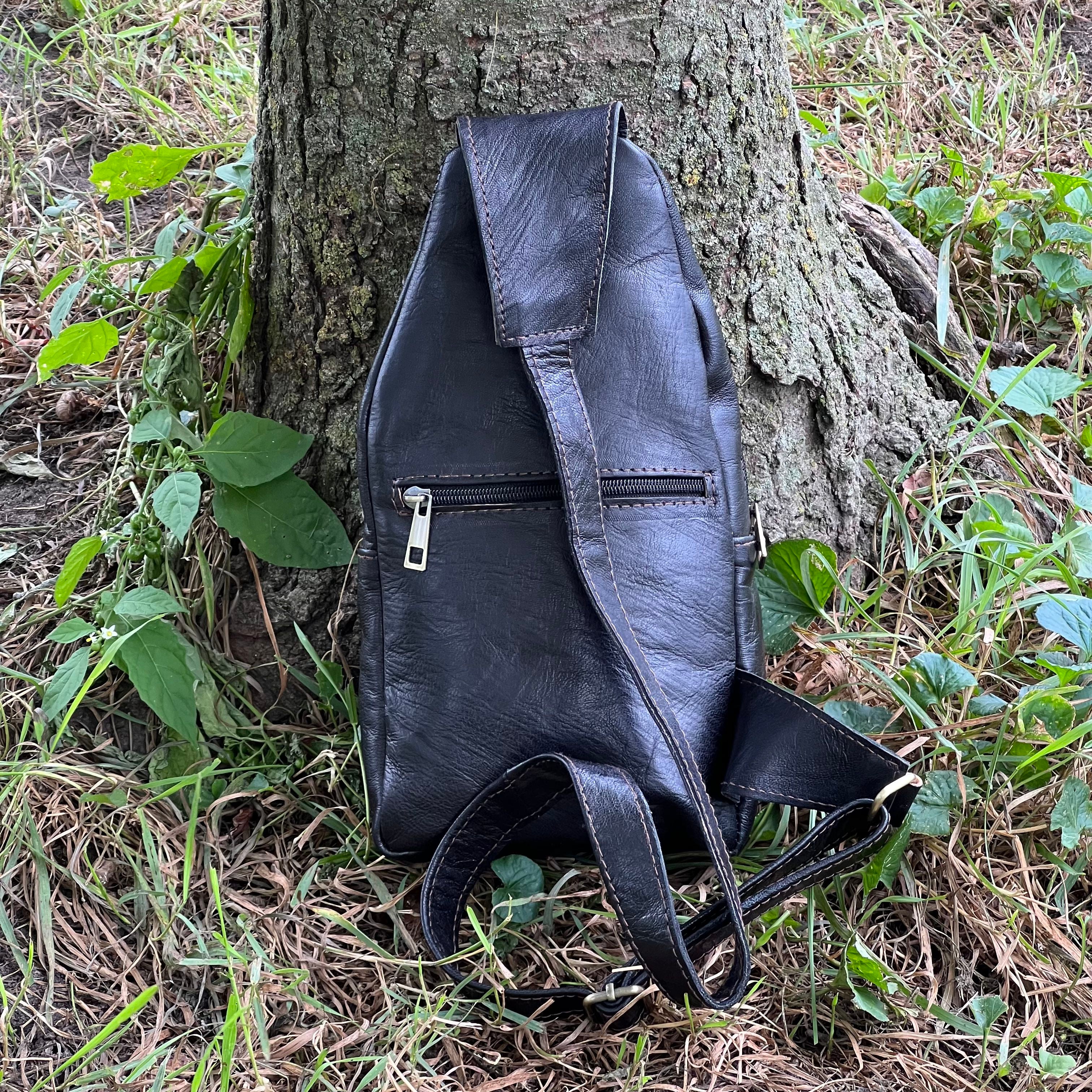 Parker Leather Sling Crossbody Bag