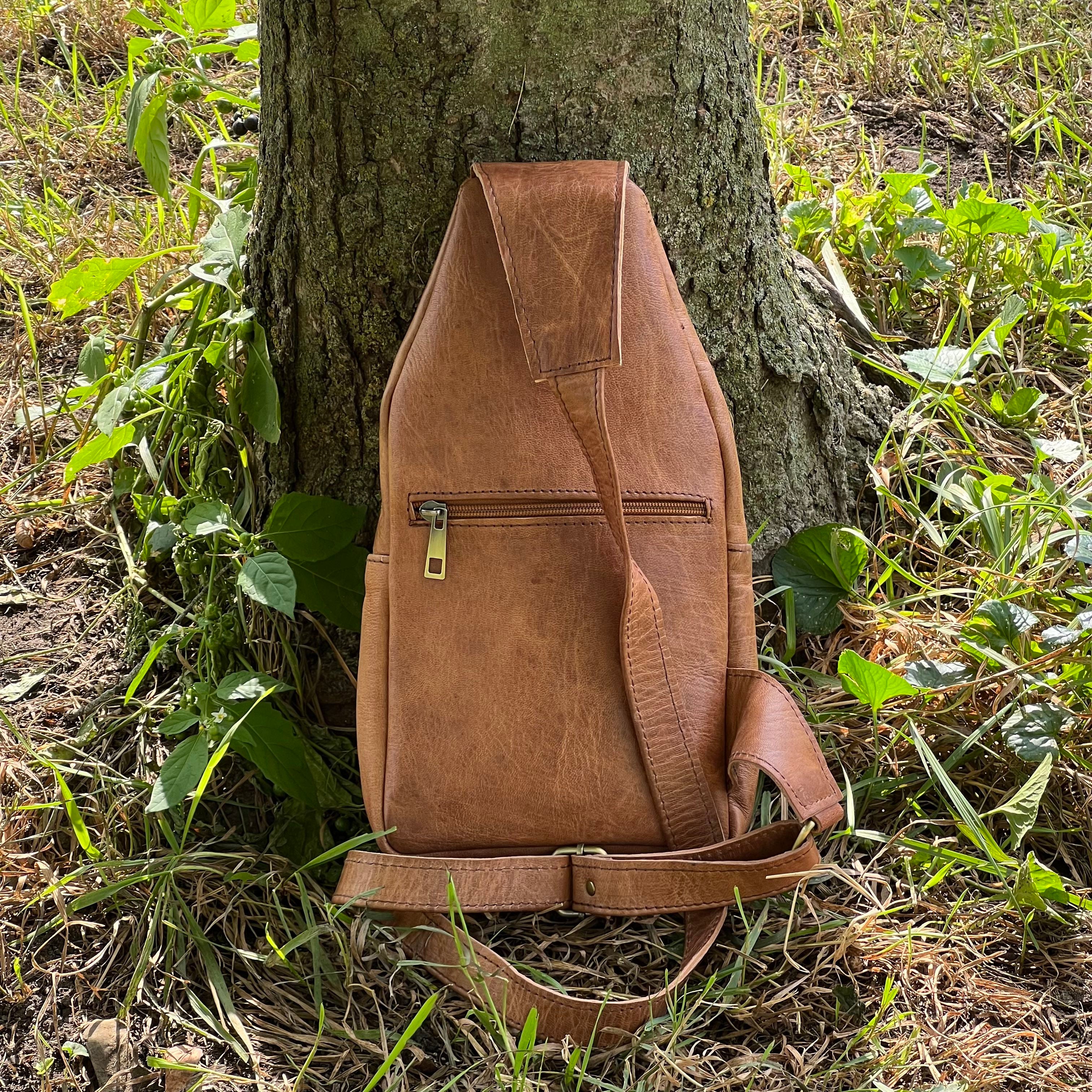 Parker Leather Sling Crossbody Bag