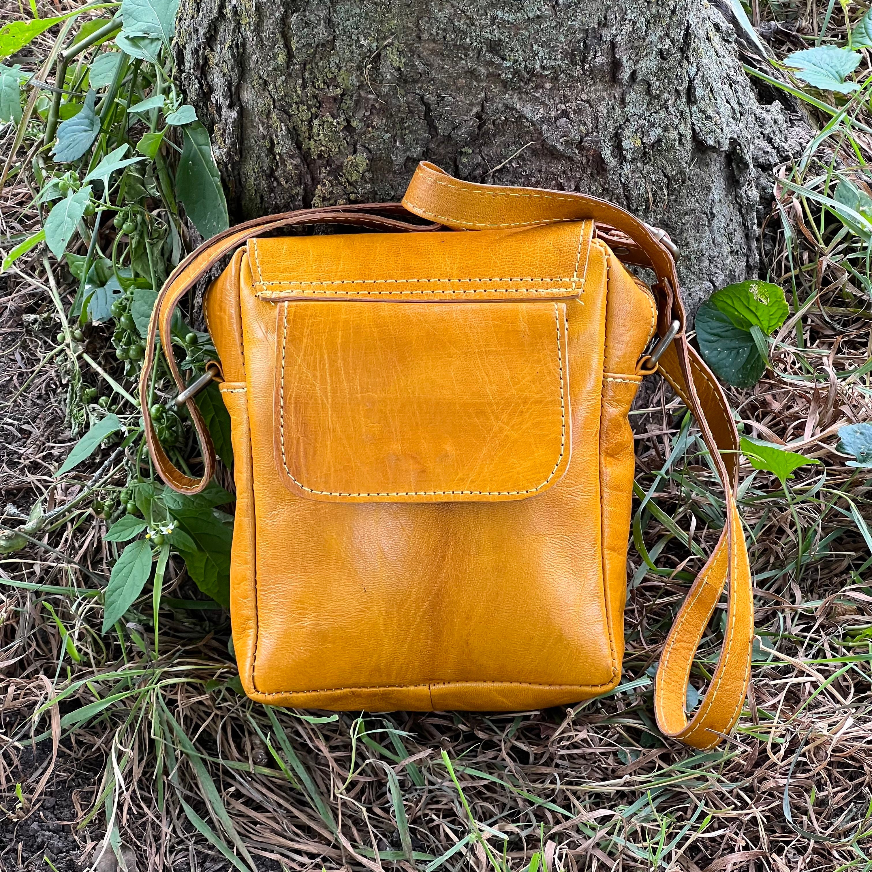 Rene Leather Crossbody Bag