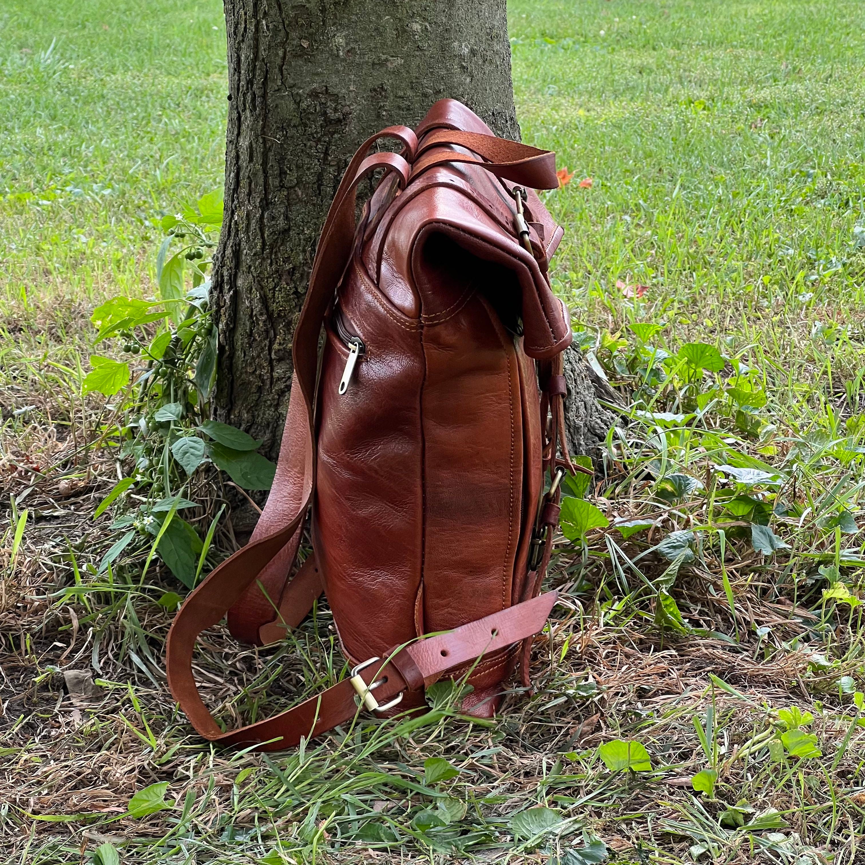 Grec Leather Backpack