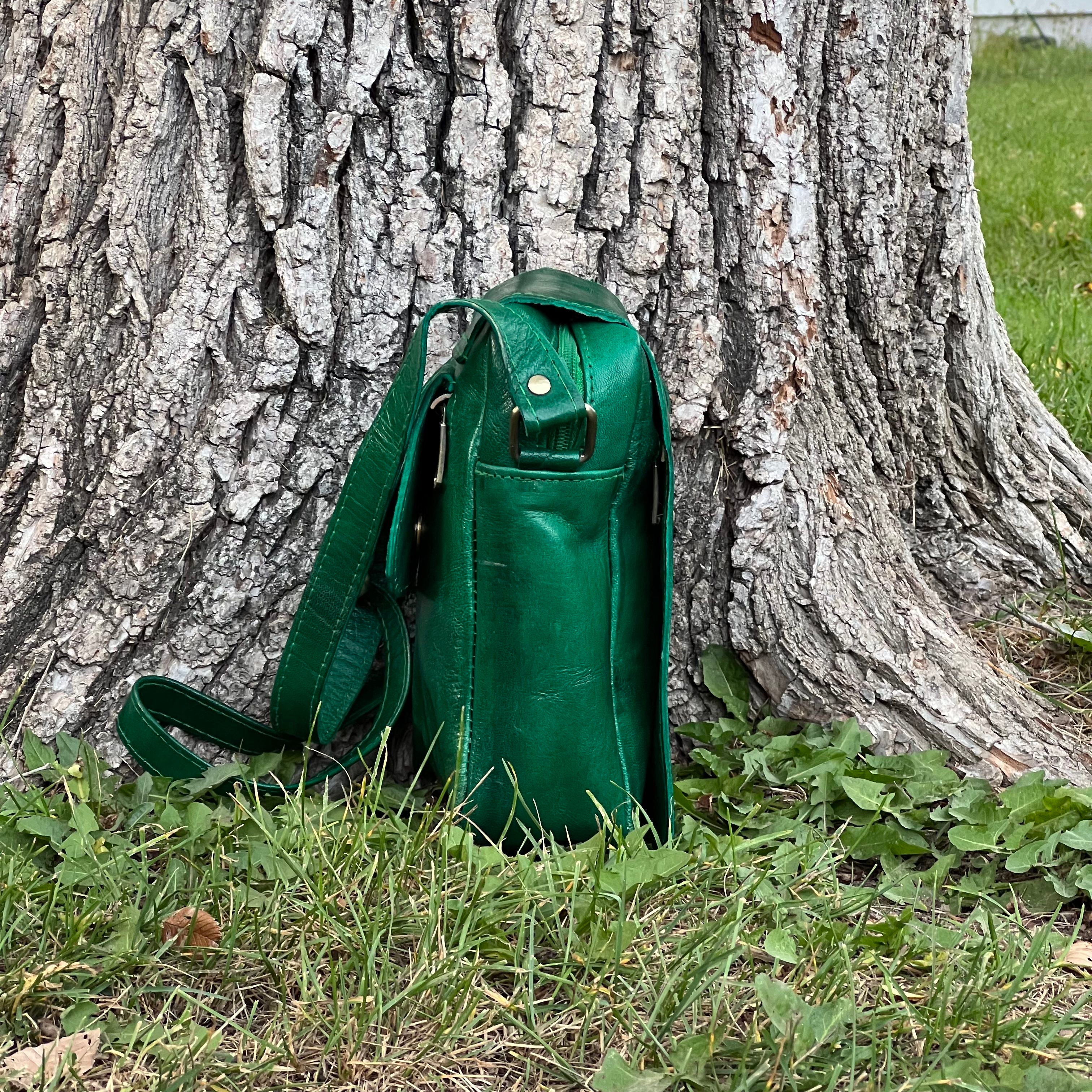 Rene Leather Crossbody Bag