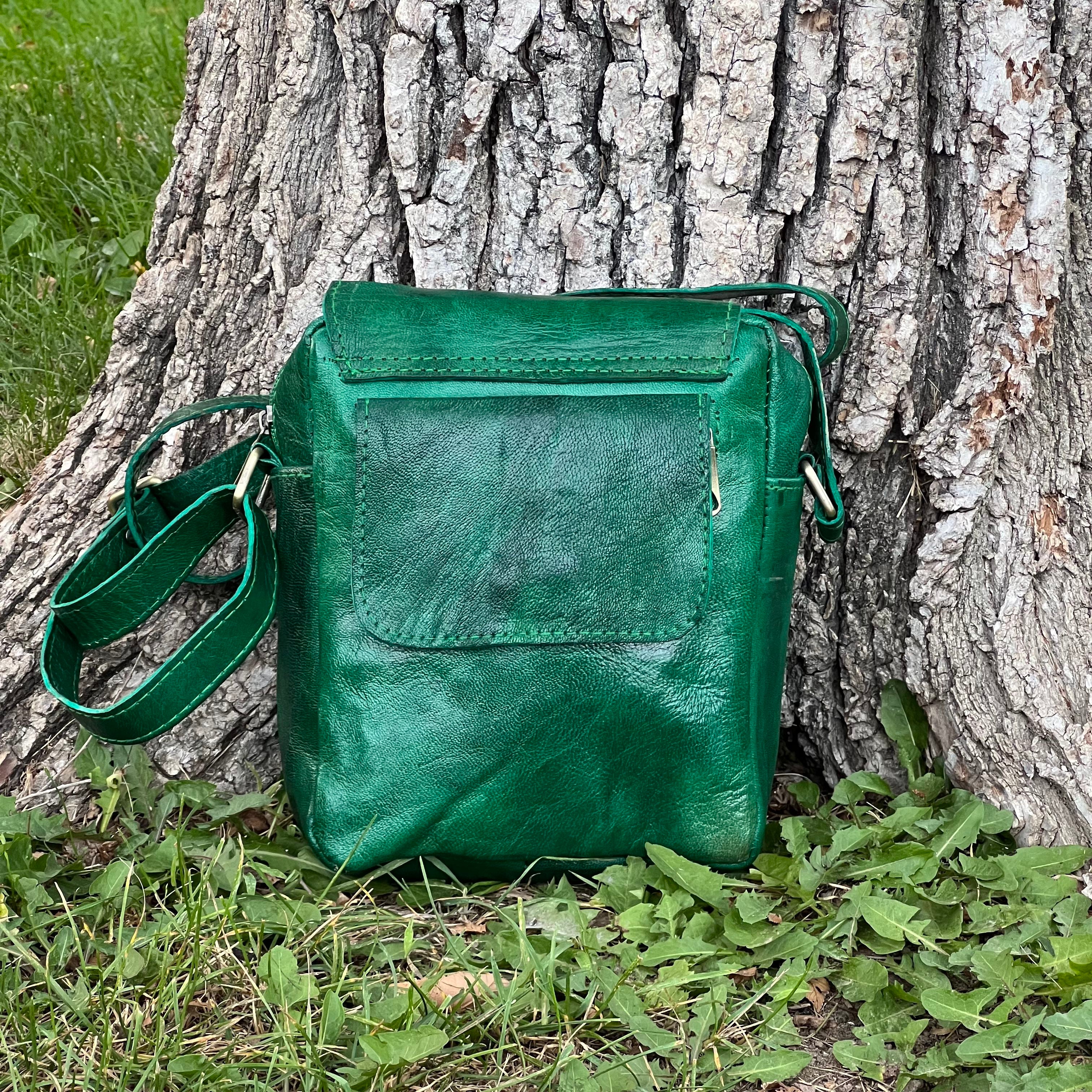 Rene Leather Crossbody Bag