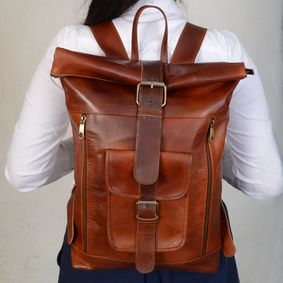 Alex Leather Backpack – ZoeyMuzeLeather