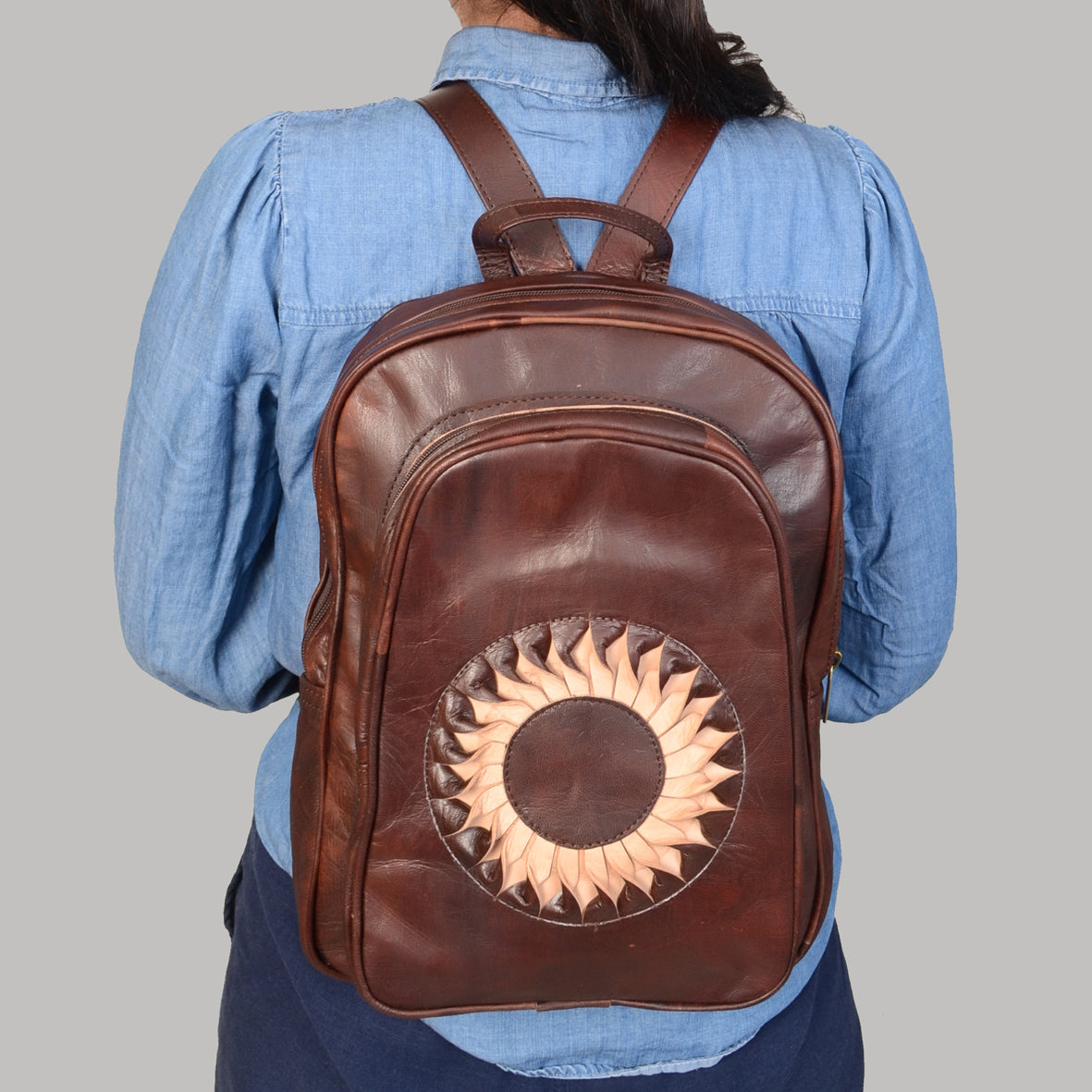 Riley Leather Backpack