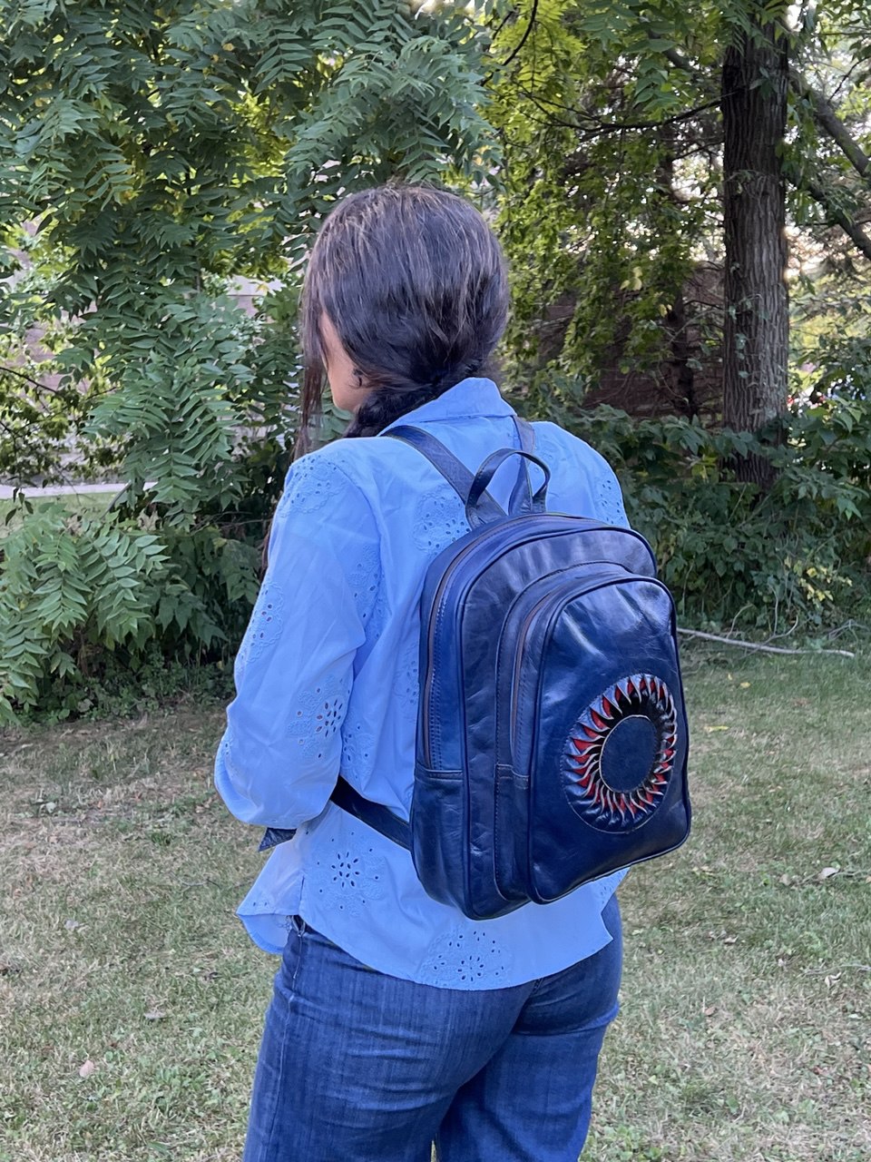 Riley Leather Backpack