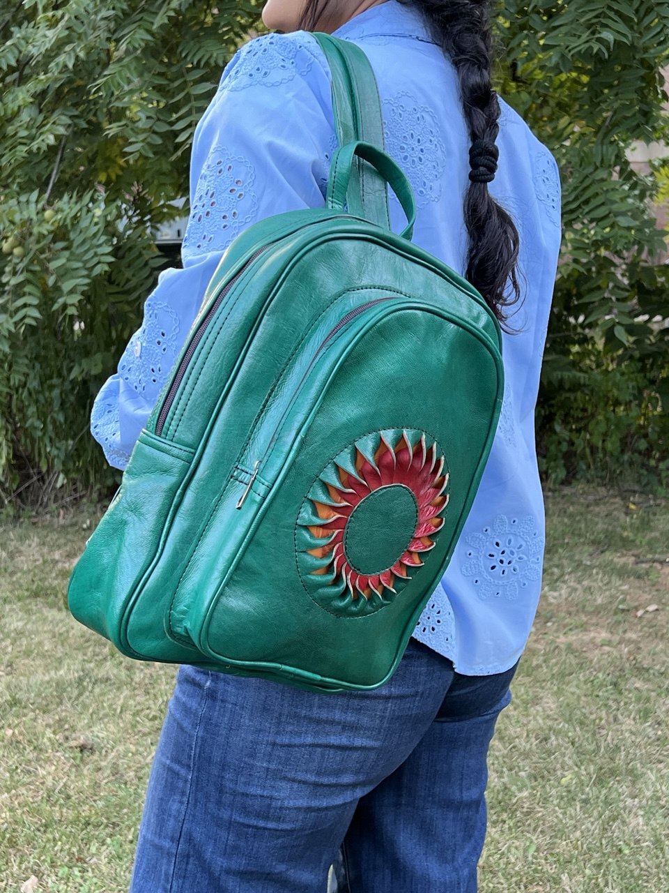 Riley Leather Backpack