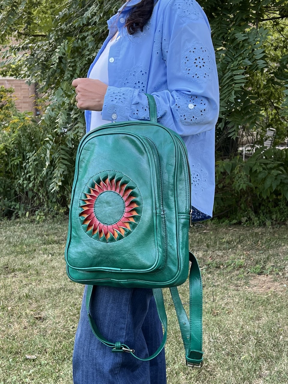 Riley Leather Backpack