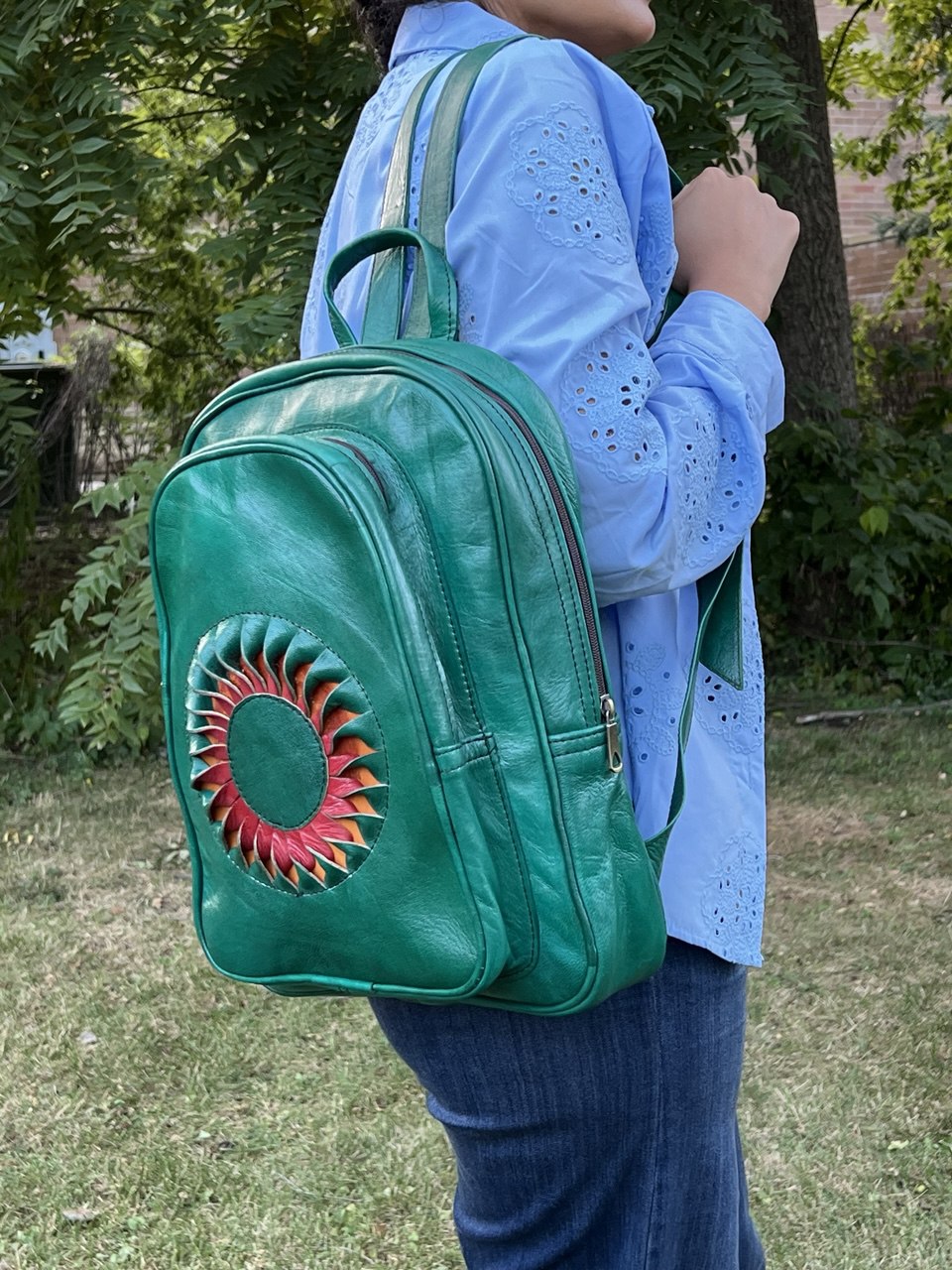 Riley Leather Backpack