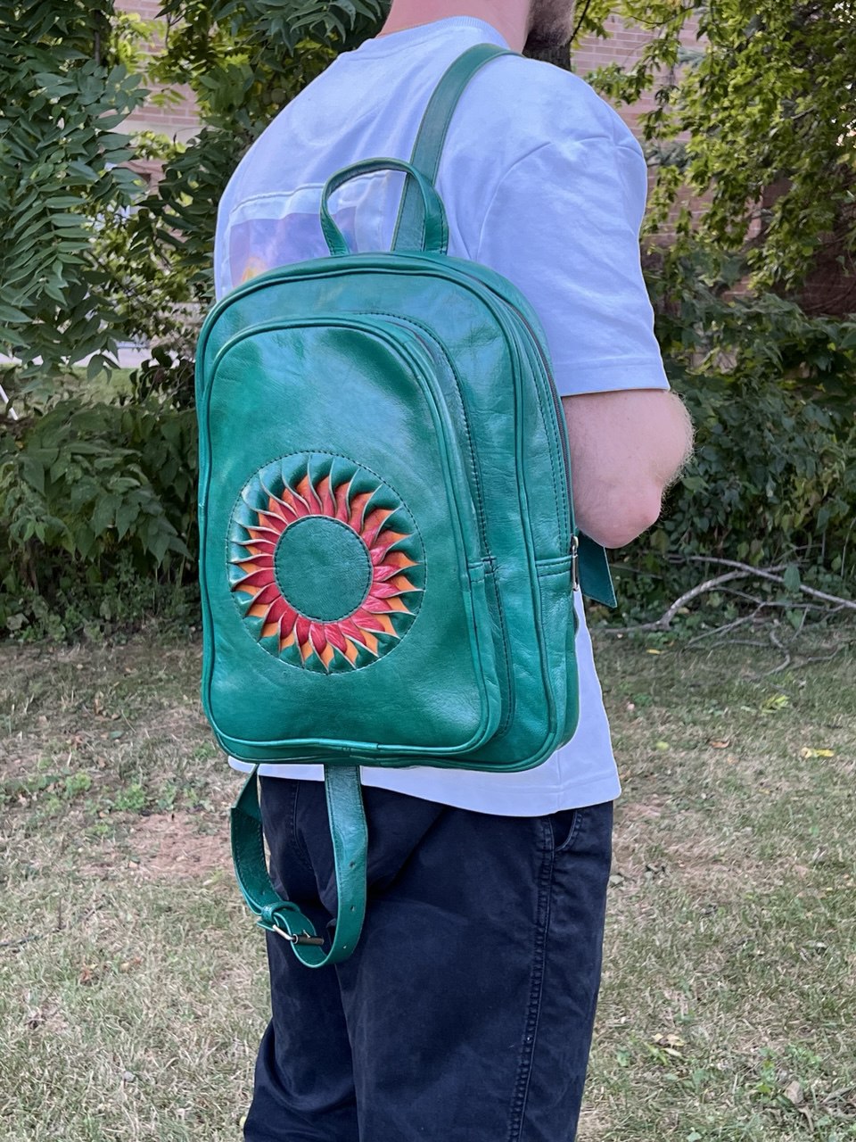 Riley Leather Backpack