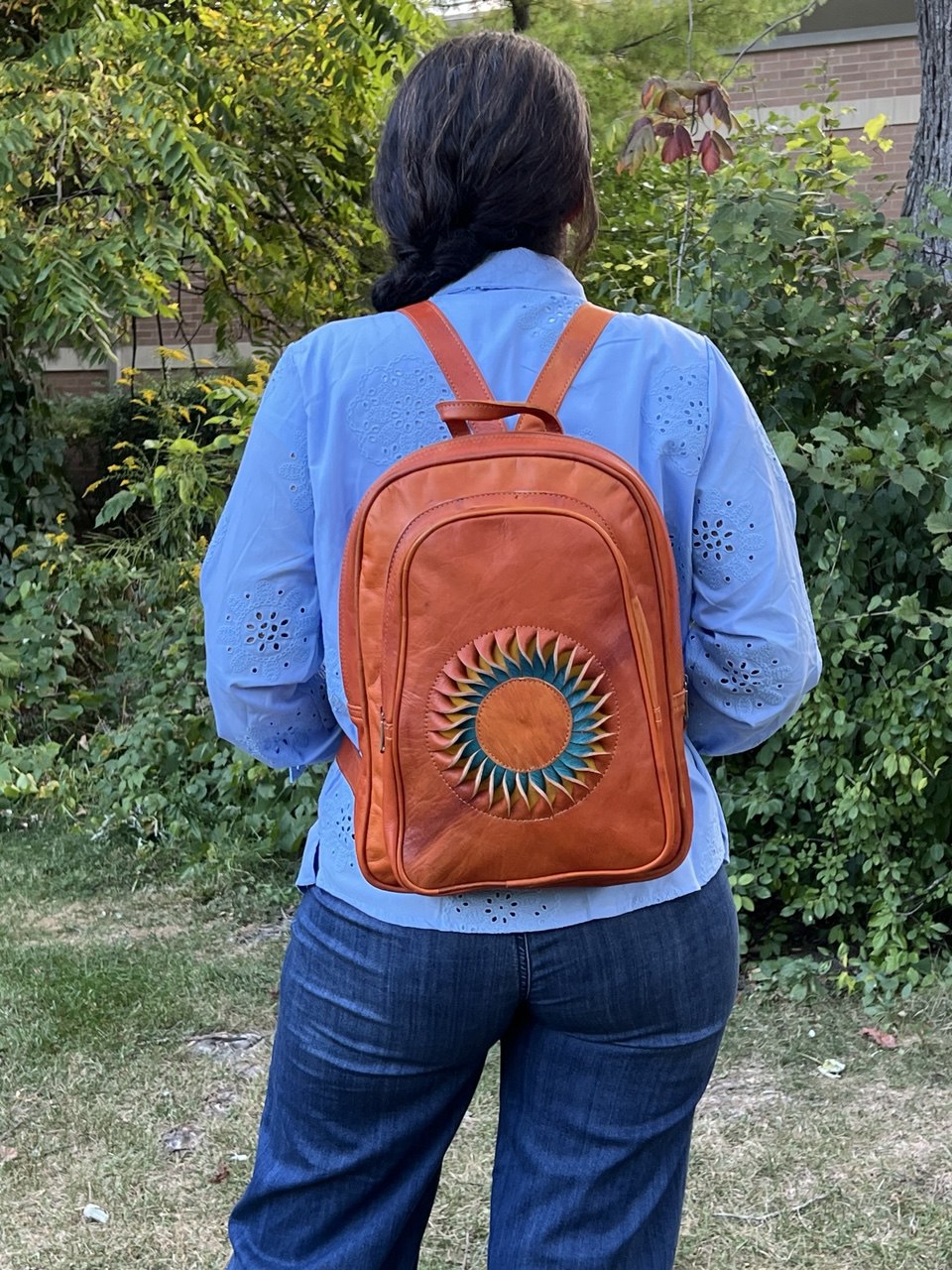 Riley Leather Backpack