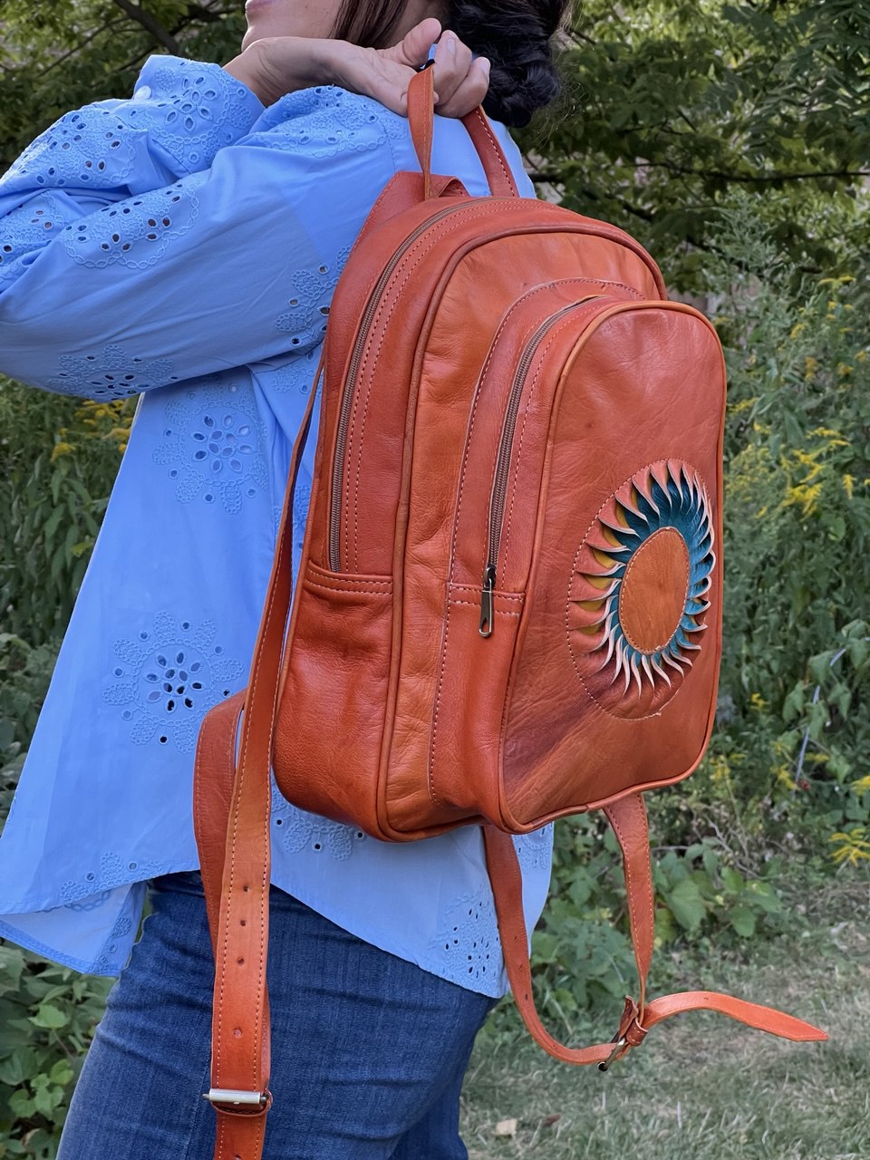 Riley Leather Backpack