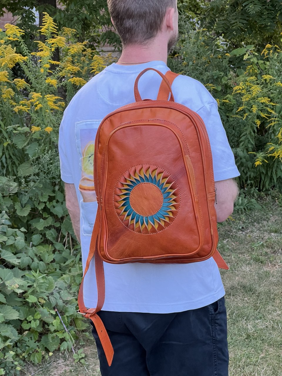 Riley Leather Backpack